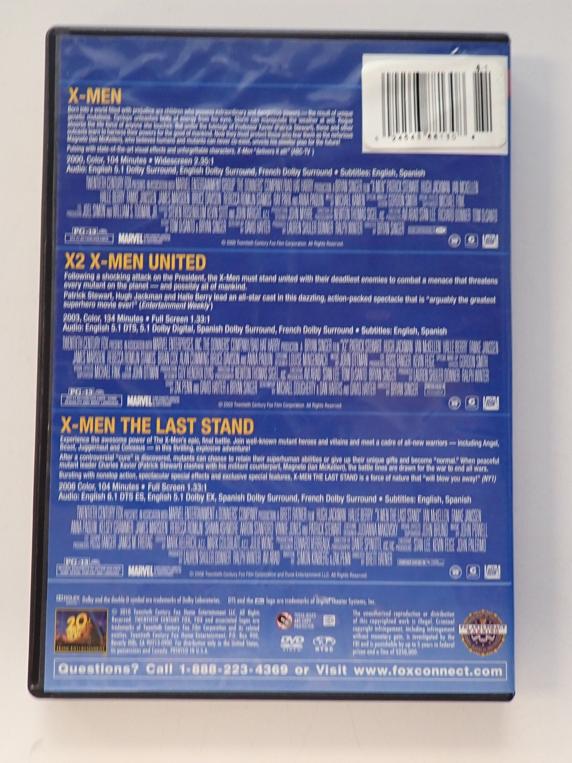 X-Men Triple Feature - DVD [Pre-Owned]