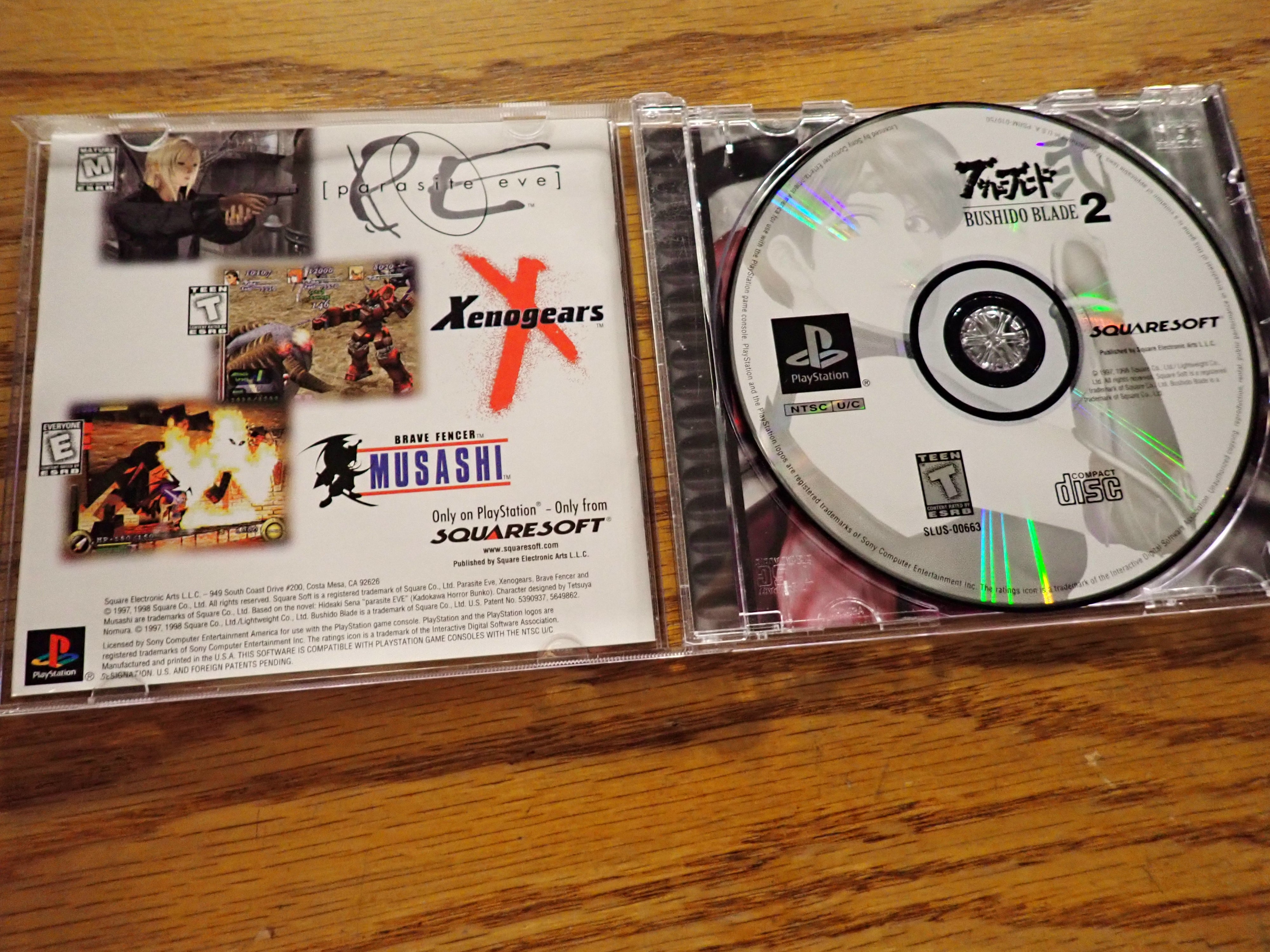 parasite eve rare trading cards Bushido Blade 2