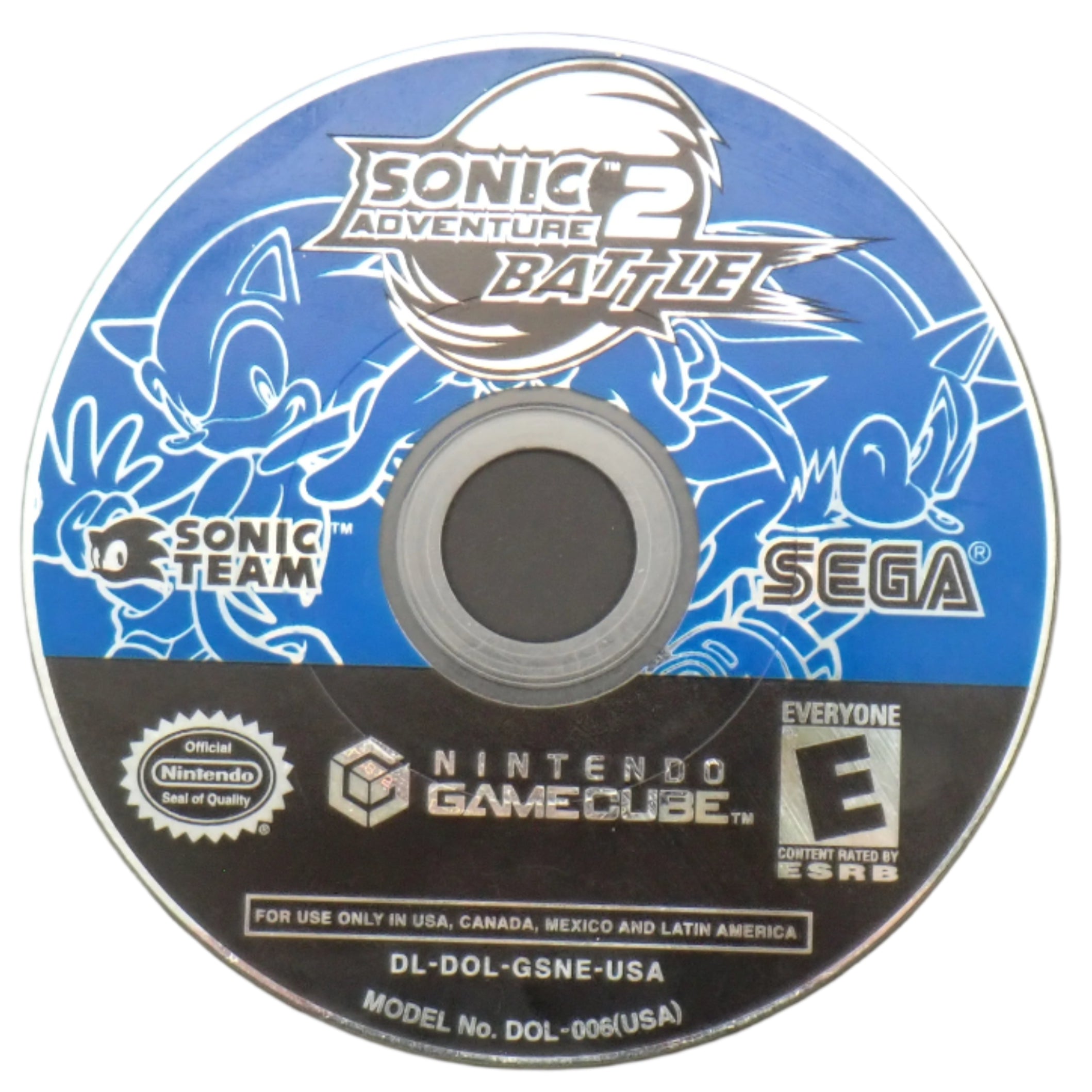 Sonic Adventure 2 Battle GameCube disc