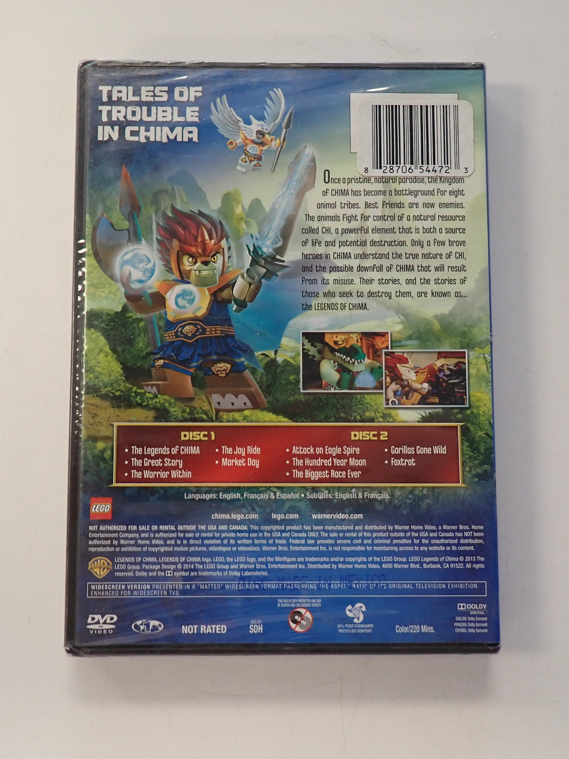 Legends of Chima, The Lion, The Crocodile and the Power of Chi! - DVD [Pre-Owned]