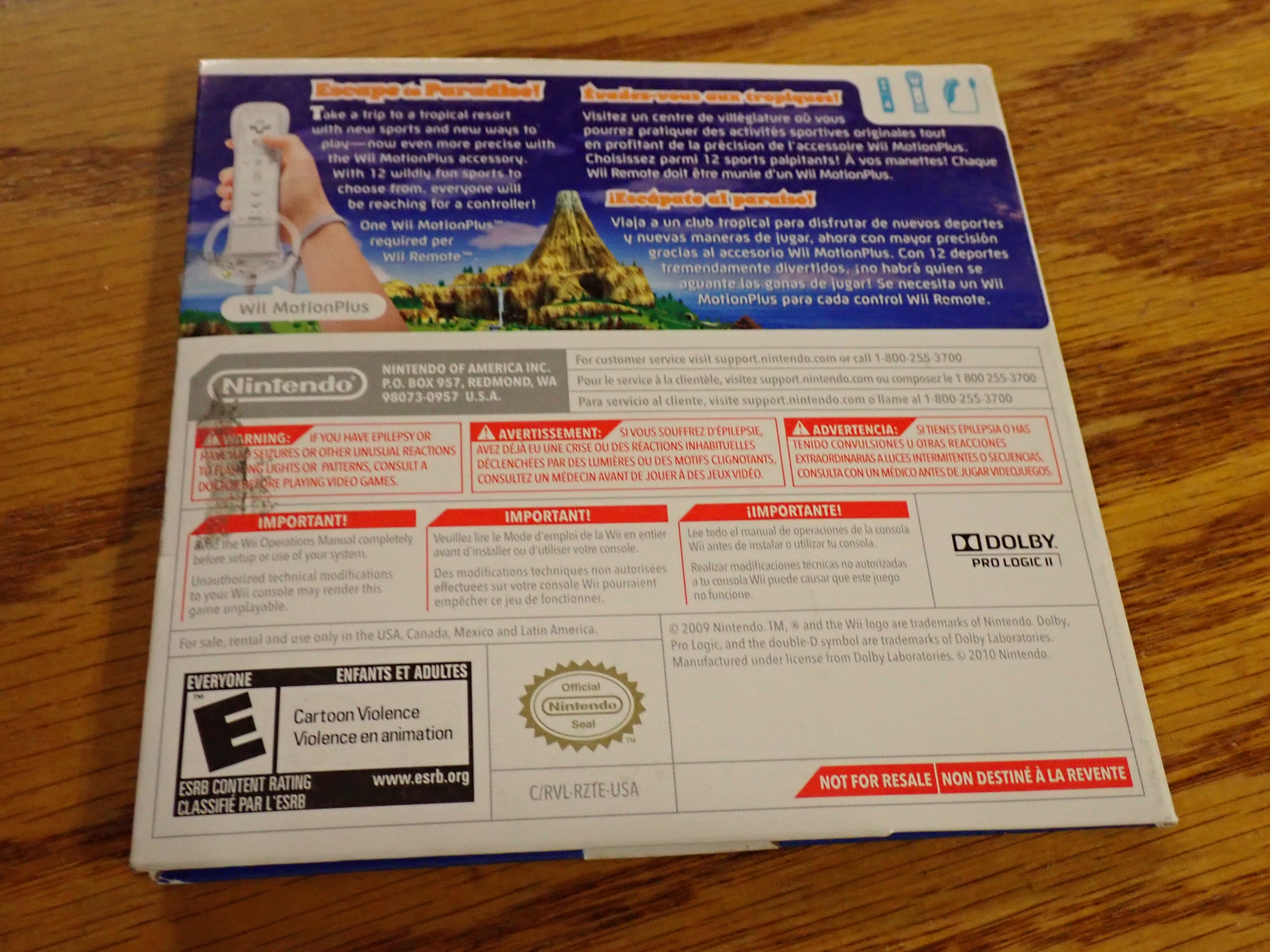 Wii Sports Resort