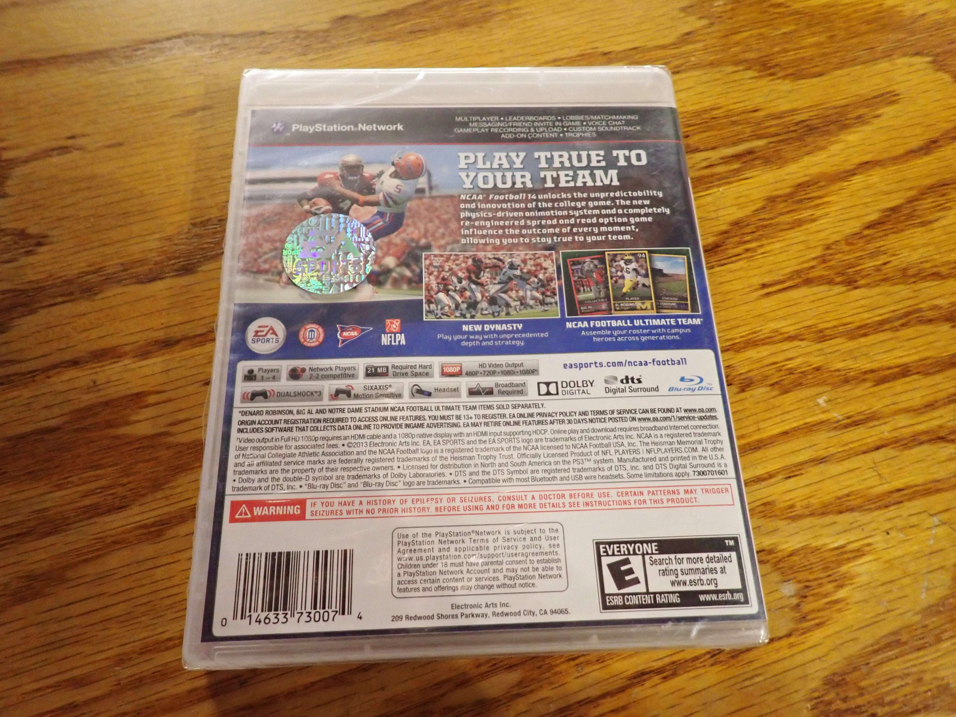 NCAA Football 14 Sealed