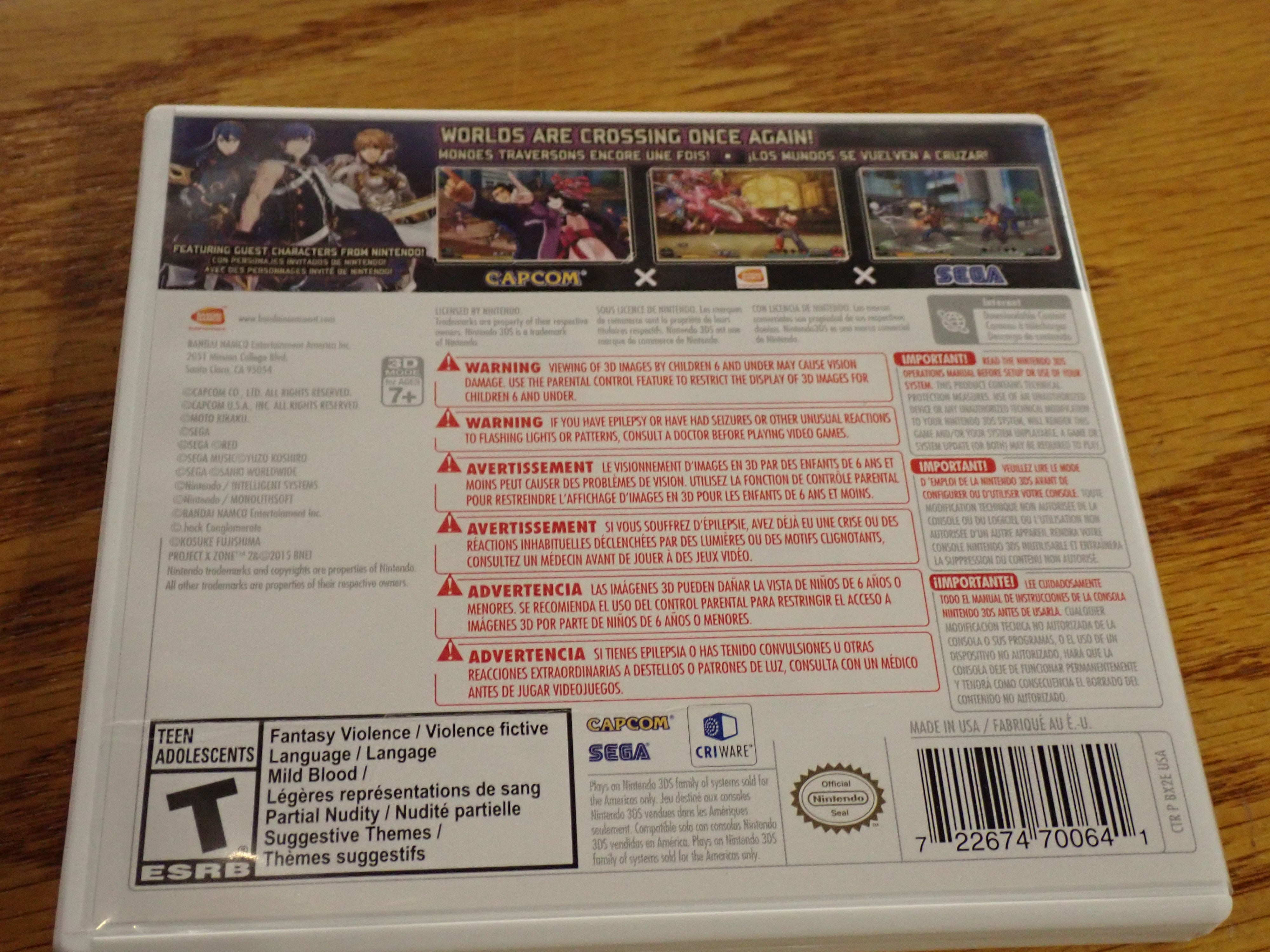 Project X Zone 2 3DS