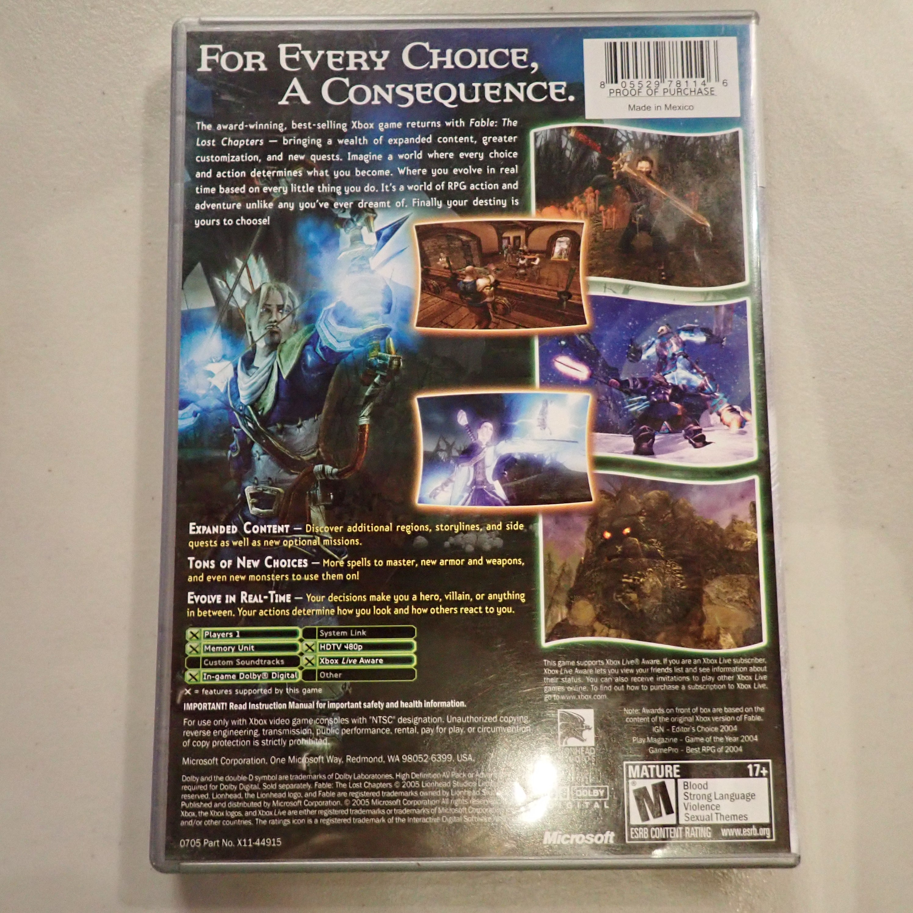 Fable the Lost Chapters - Xbox