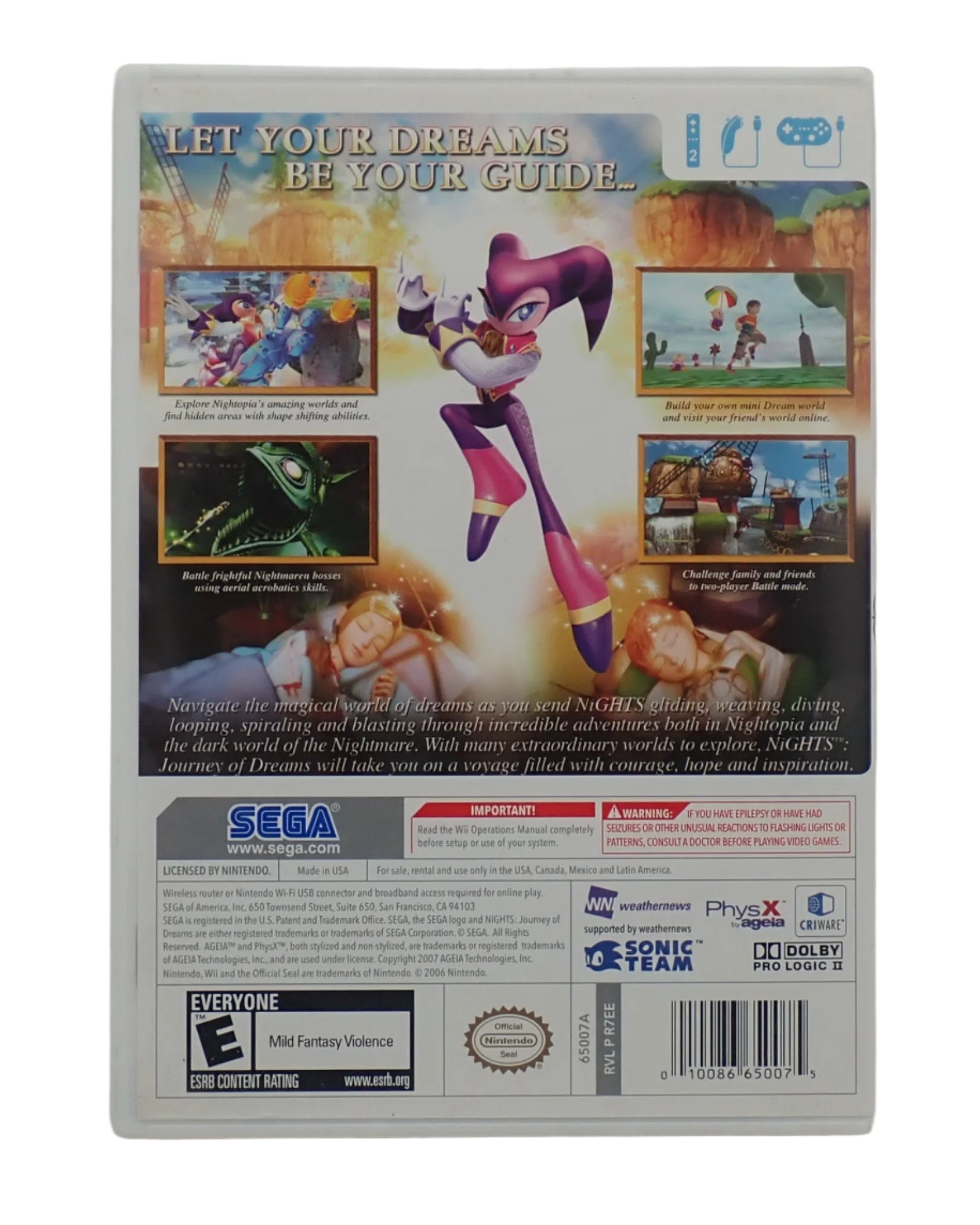 Nights: Journey of Dreams - Nintendo Wii