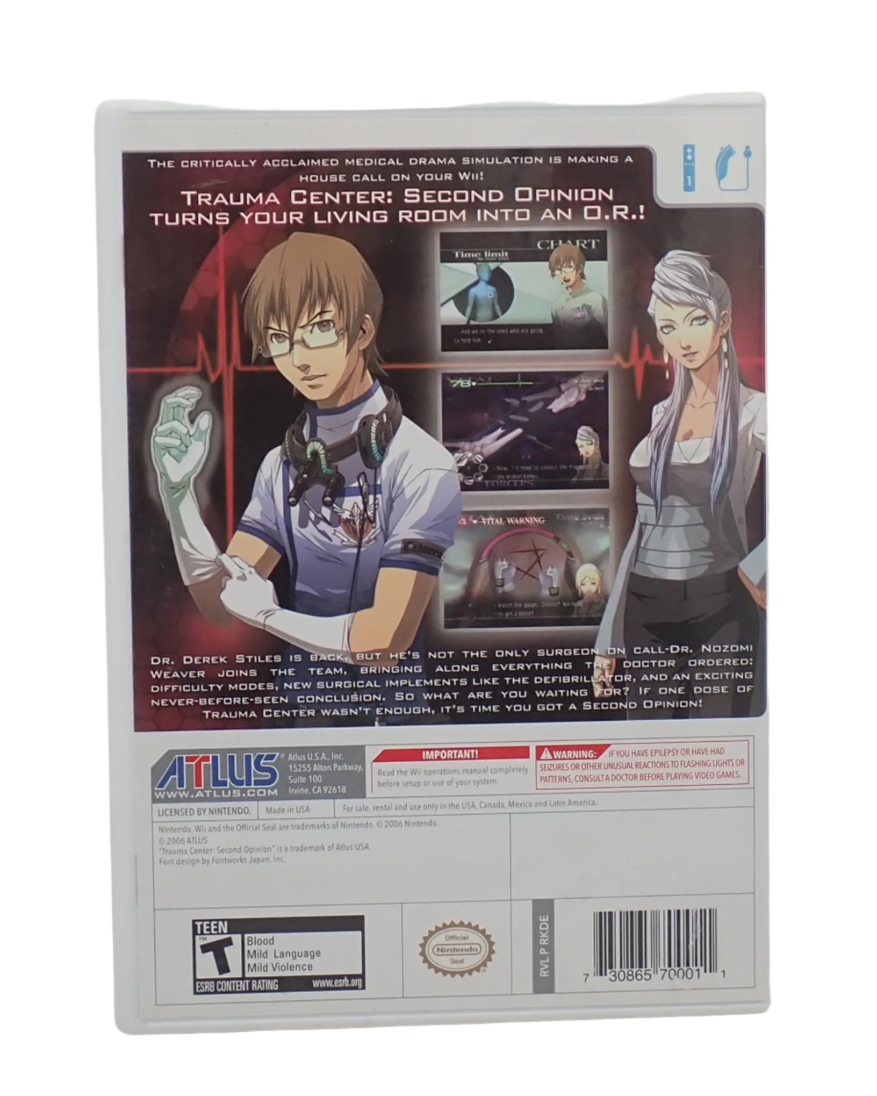 Trauma Center: Second Opinion - Wii