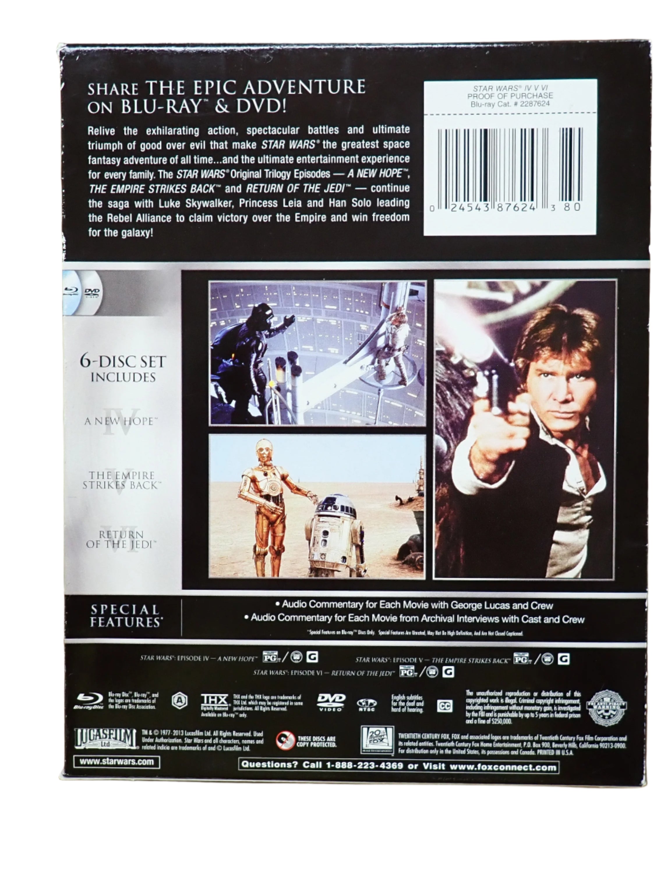 Star Wars Original Trilogy - Blu-ray + DVD