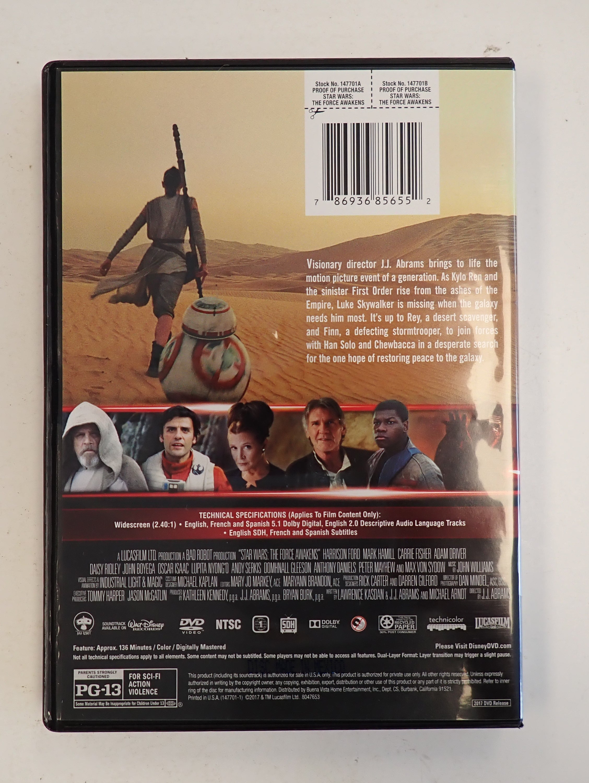Star Wars: The Force Awakens w/ Bonus Disc: Forces of Destiny - DVD