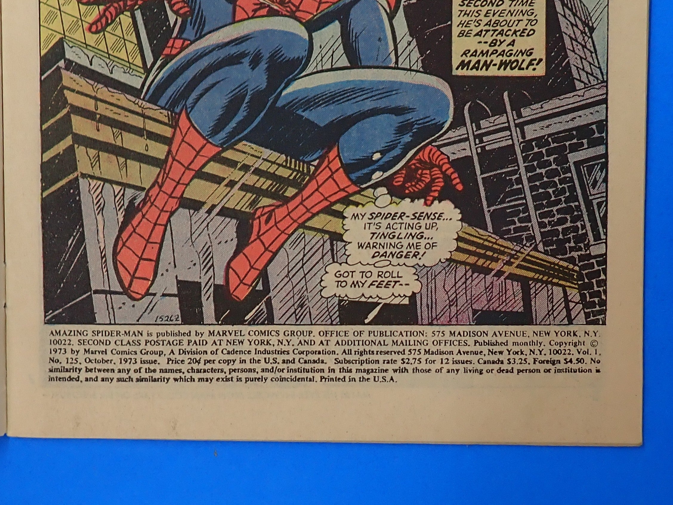 Amazing Spider-Man #125 (1973) - VG+ (4.5) - 2nd App. of Man-Wolf