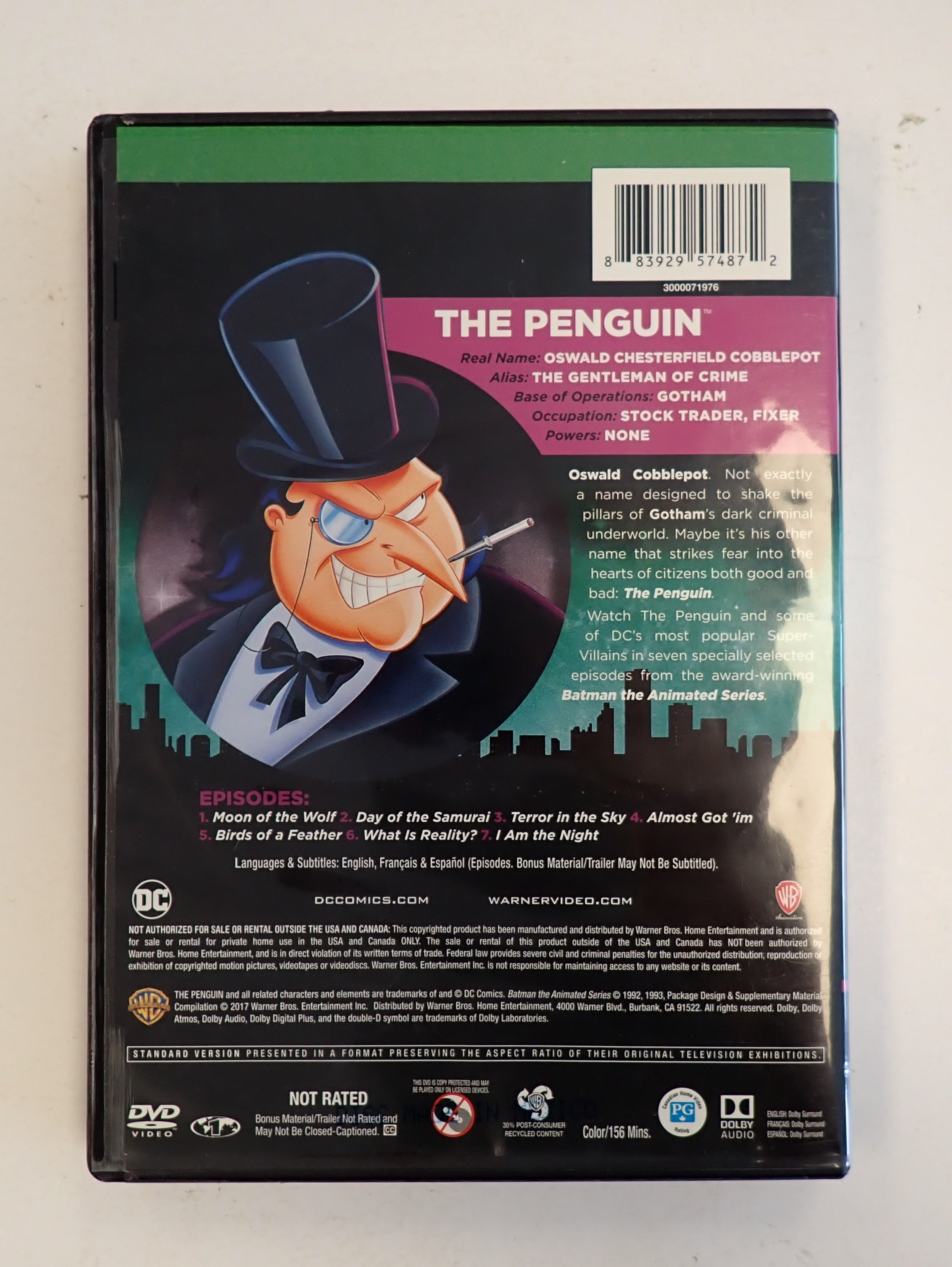DC Super-Villians: The Penguin - DVD