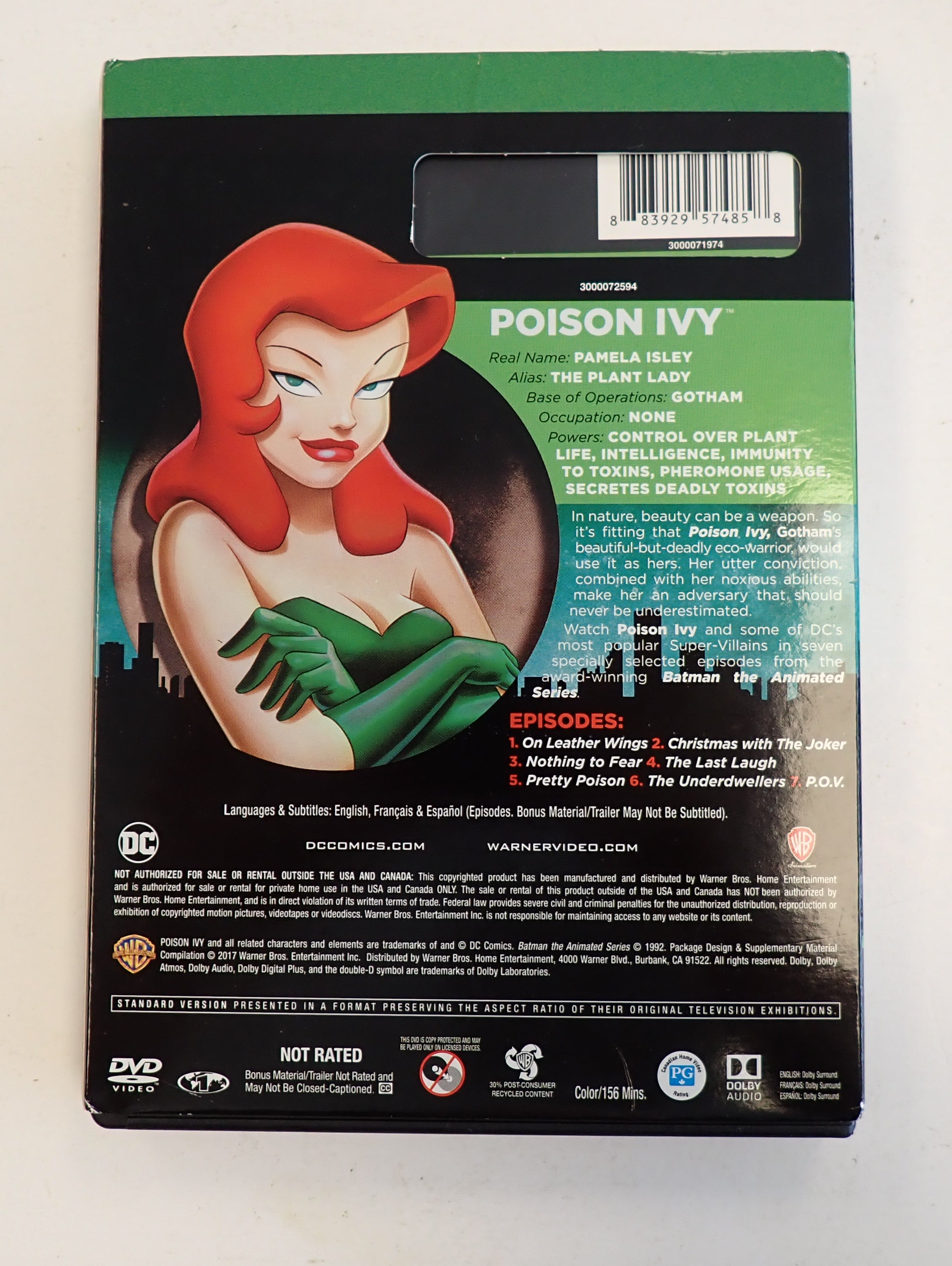 DC Super-Villians: Poison Ivy - DVD