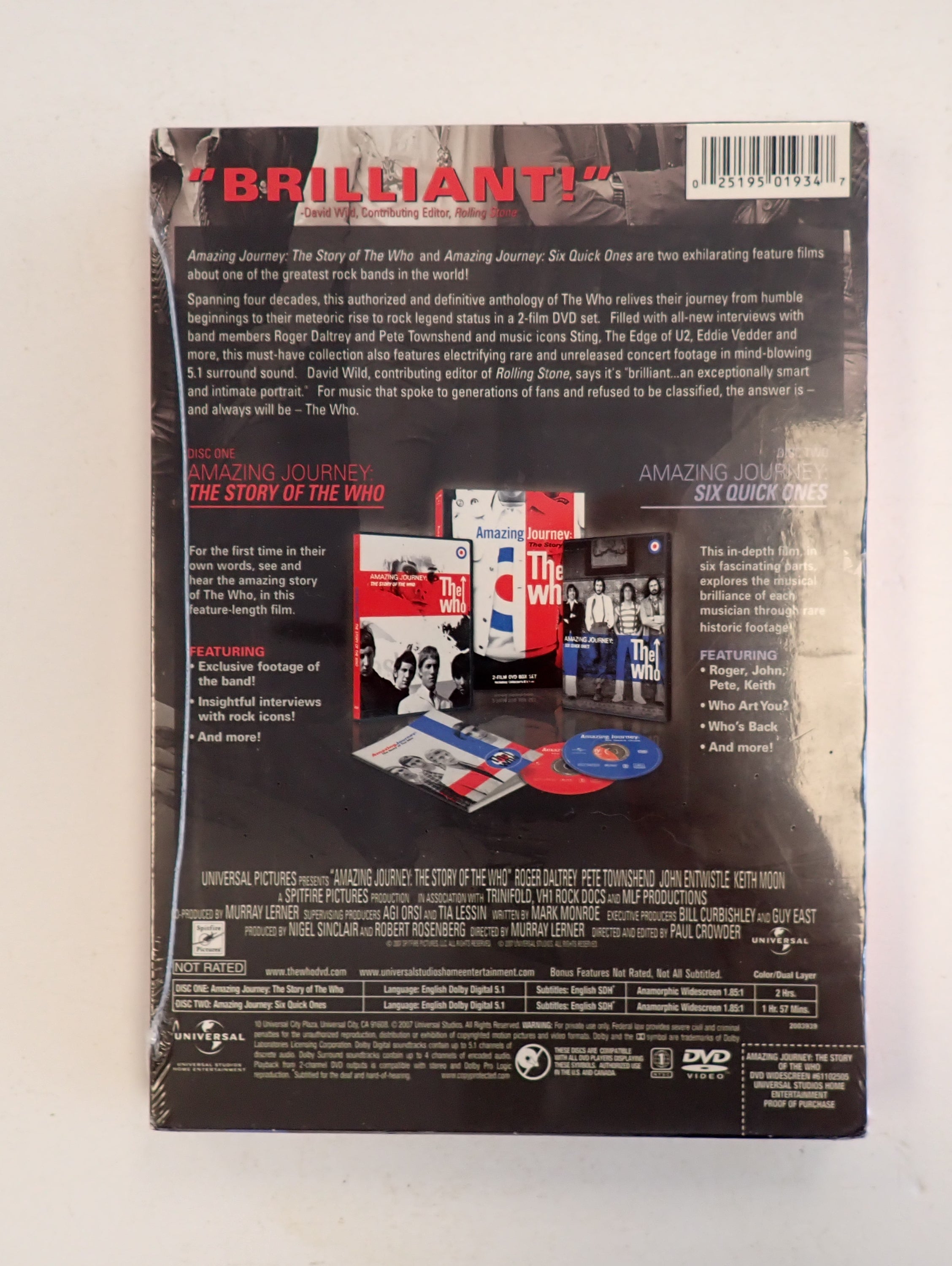 Amazing Journey: The Story of The Who - DVD (Sealed)