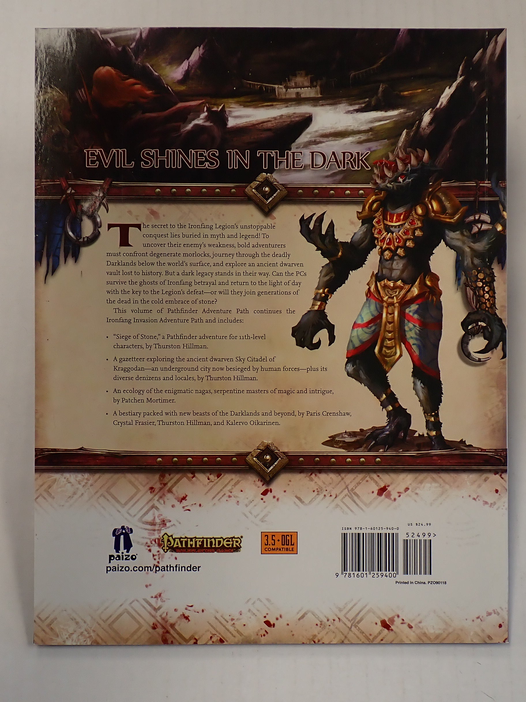 Ironfang Invasion 1-6 Complete + Map Folio - Pathfinder Adventure Path [Pre-Owned]