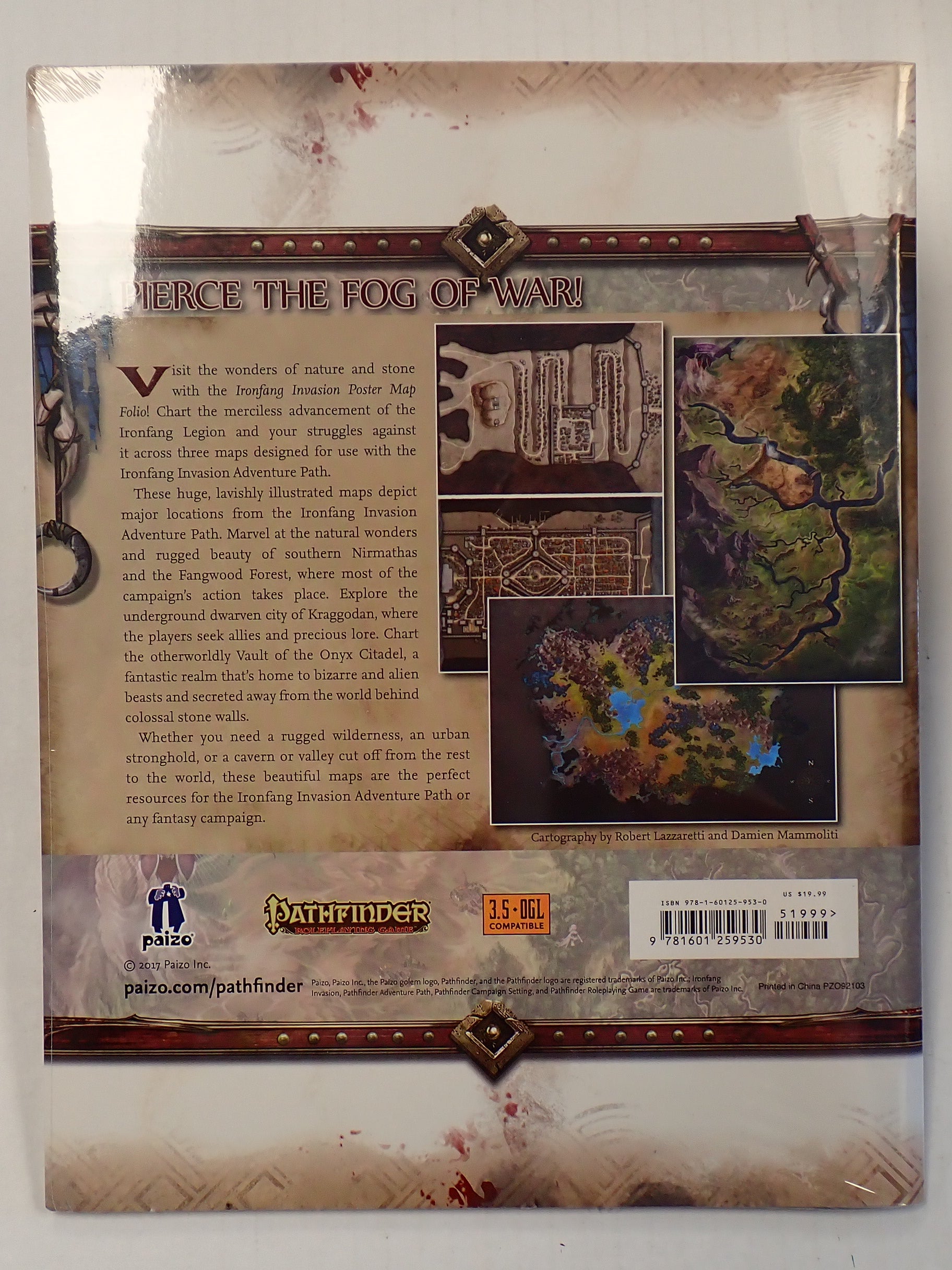 Ironfang Invasion 1-6 Complete + Map Folio - Pathfinder Adventure Path [Pre-Owned]