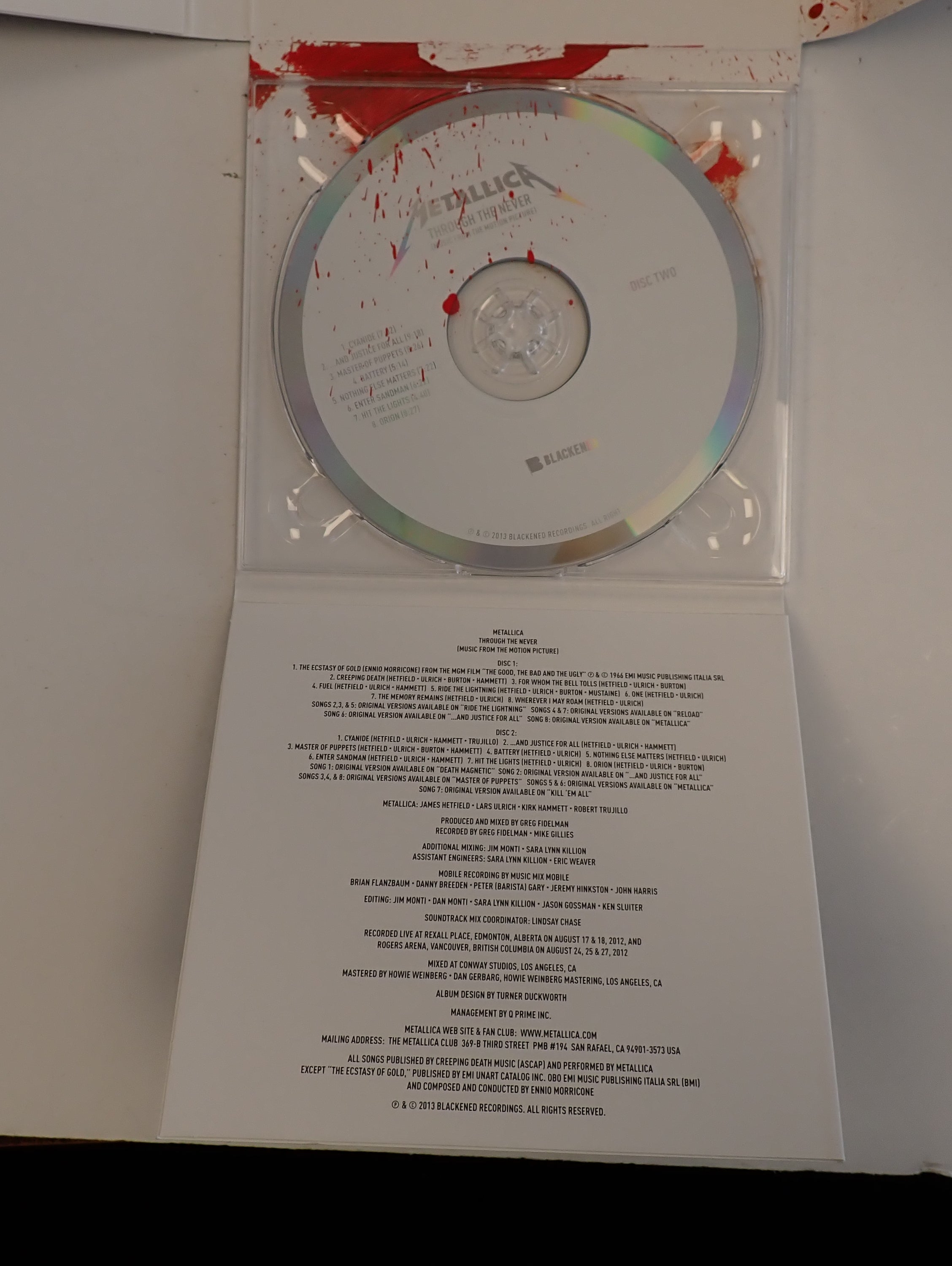 Metallica Through the Never - CD