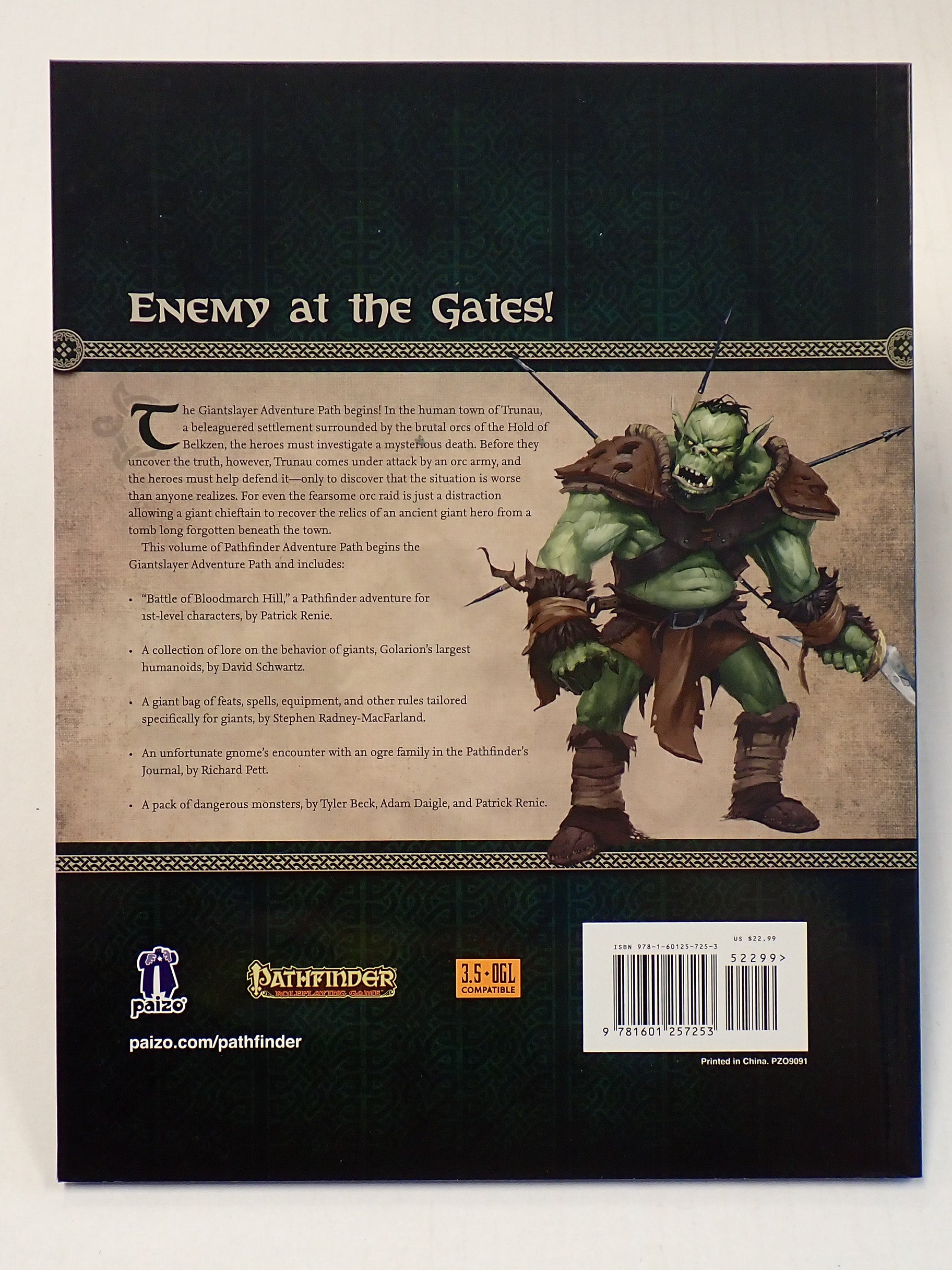 Battle of Bloodmarch Hill (Giantslayer) - Pathfinder Adventure Path [Pre-Owned]