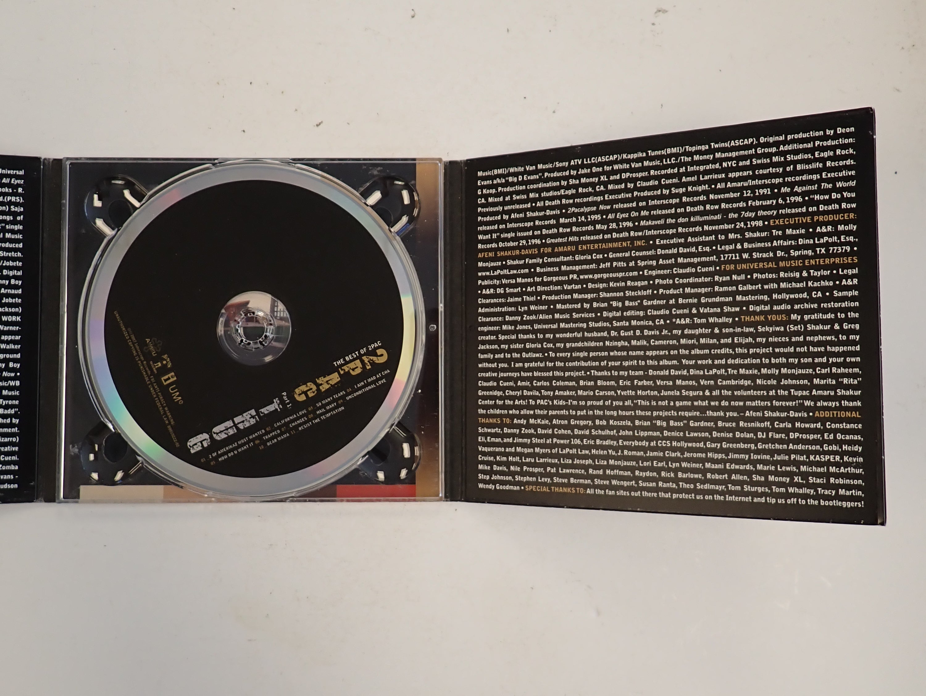 The Best of 2Pac Part 1: Thug - CD