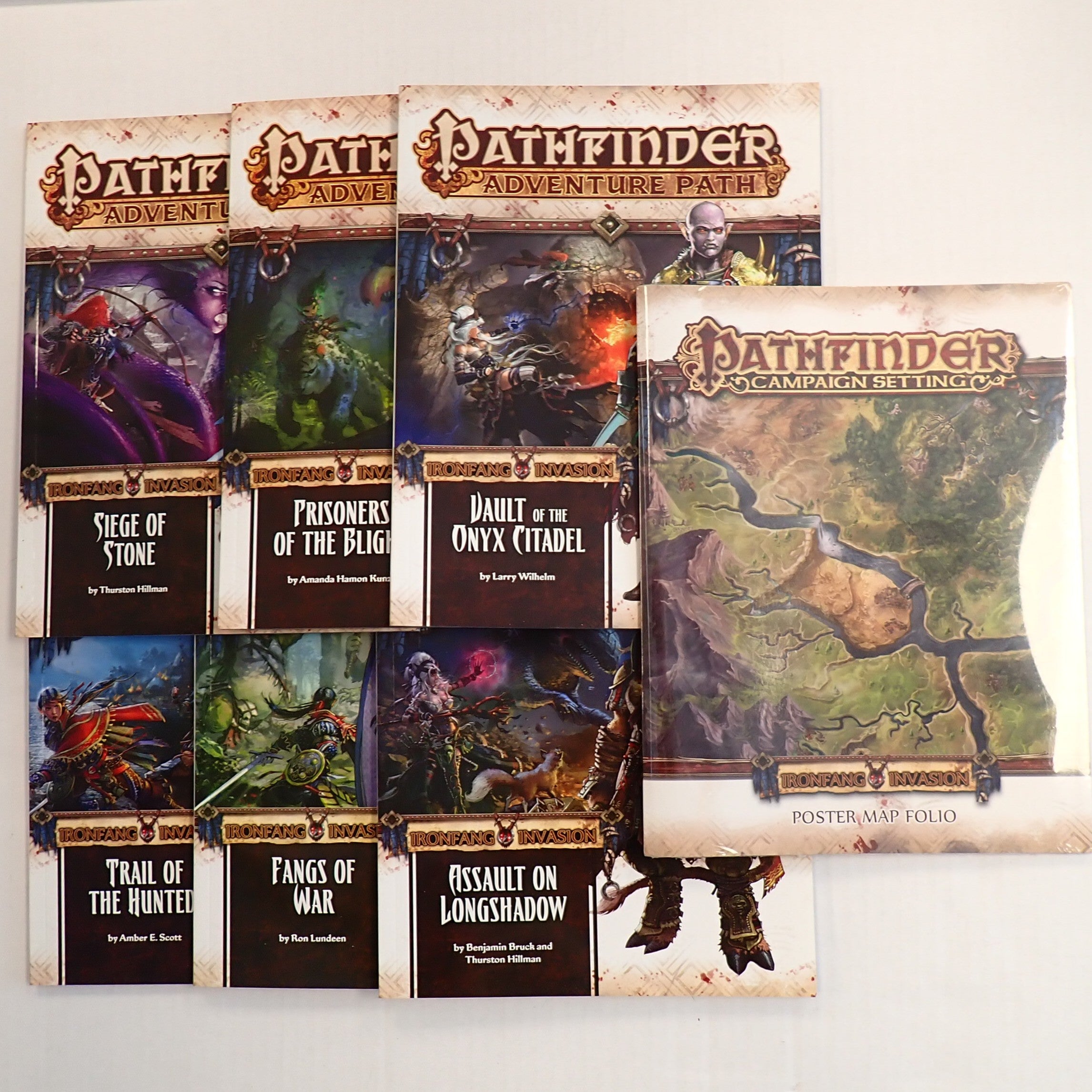 Ironfang Invasion 1-6 Complete + Map Folio - Pathfinder Adventure Path [Pre-Owned]