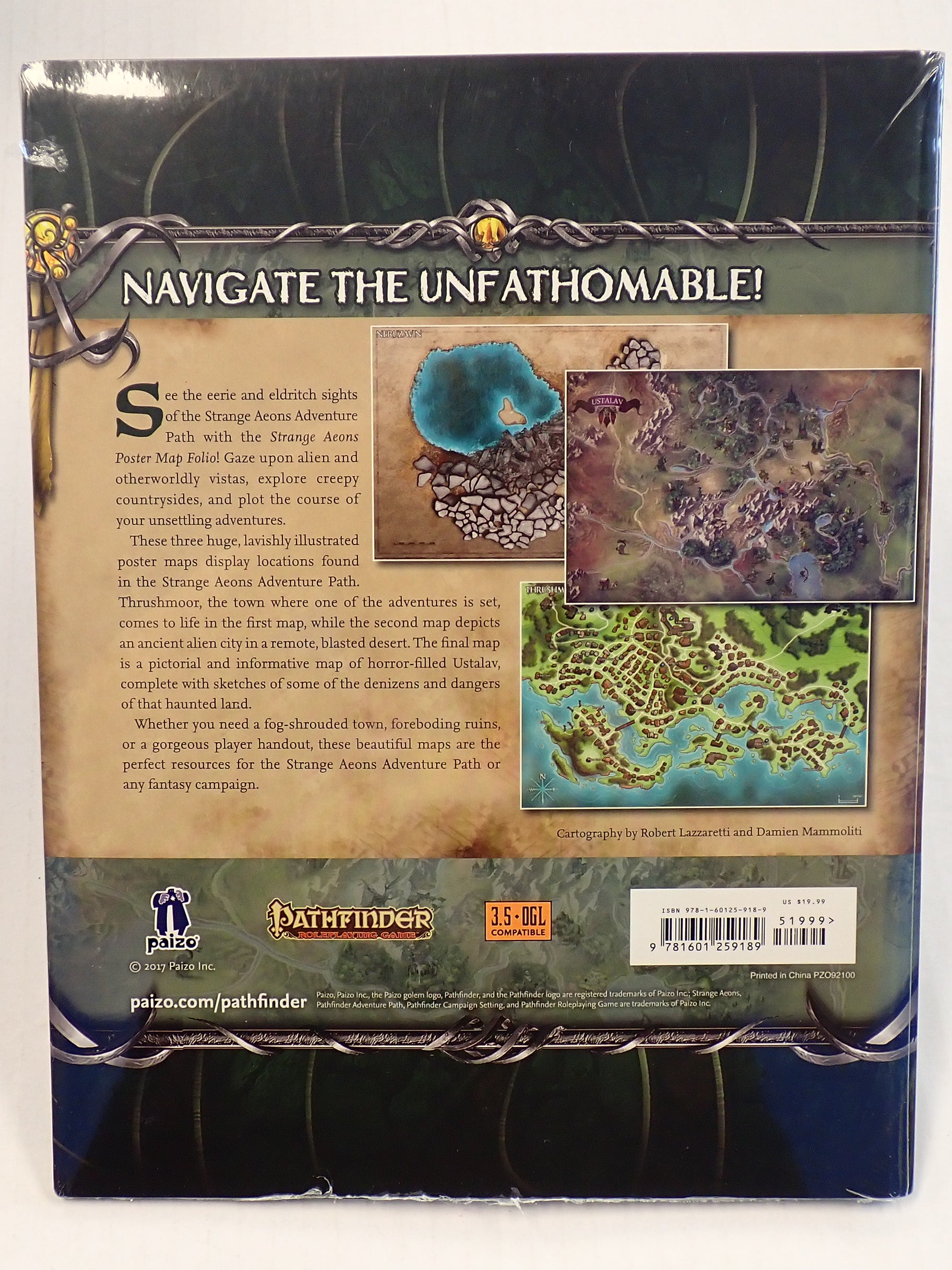 Strange Aeons Poster Map Folio (Sealed) - Pathfinder Campaign Setting [Pre-Owned]