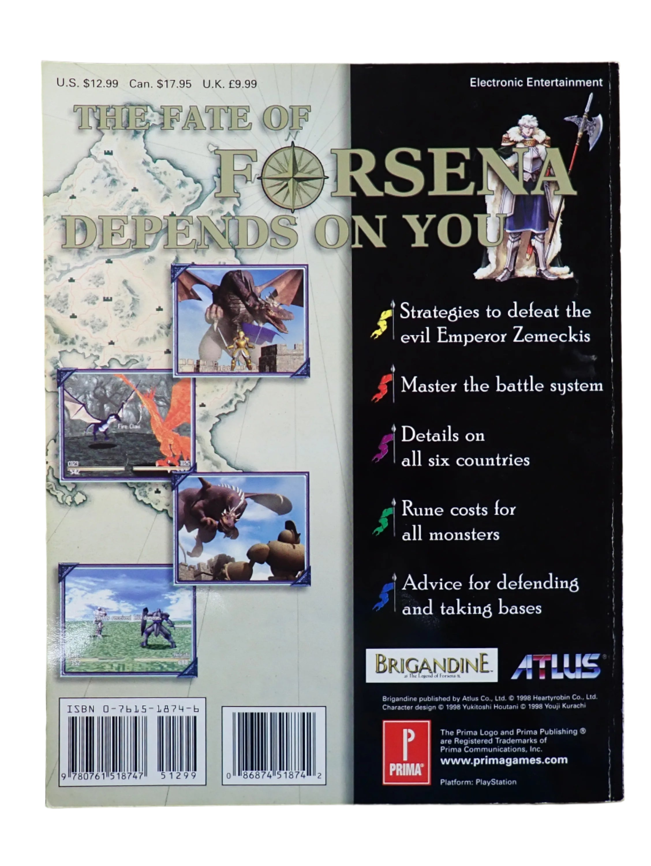 Brigandine: The Legend of Forsena Prima Strategy Guide