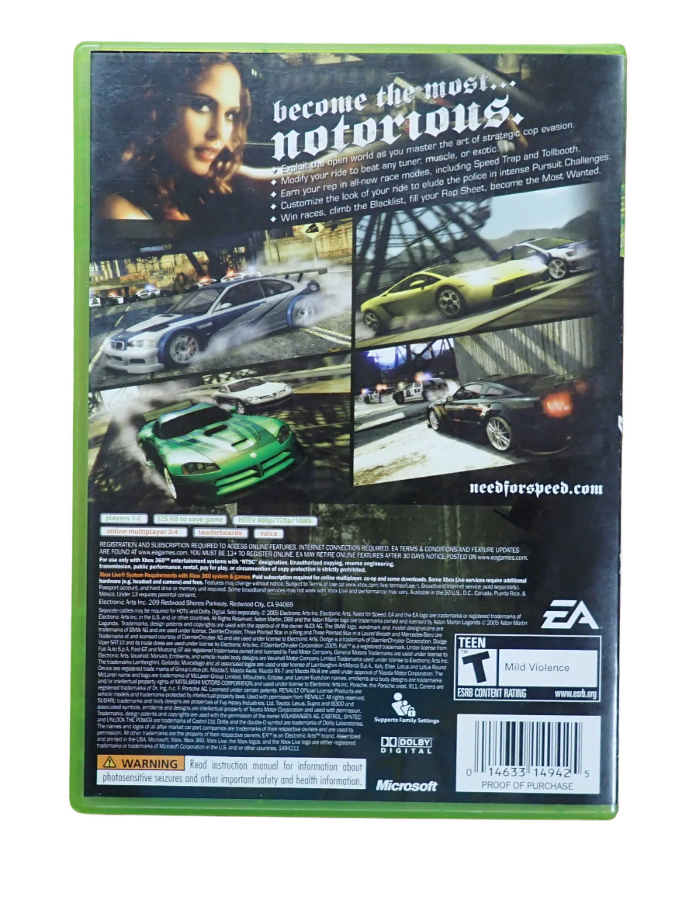 Need for Speed: Most Wanted - Xbox360