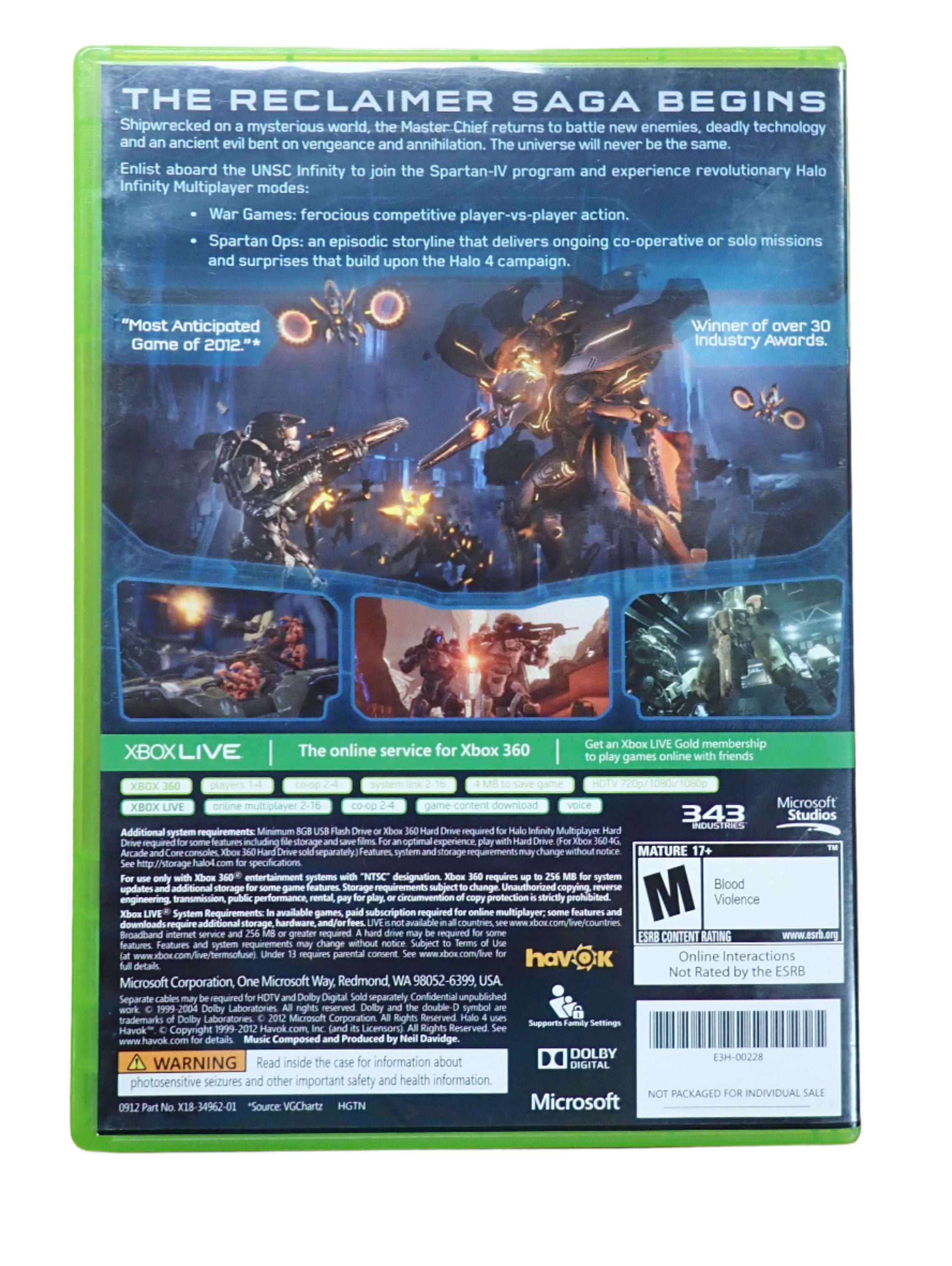 Halo 4 (Not for Resale) - Xbox 360