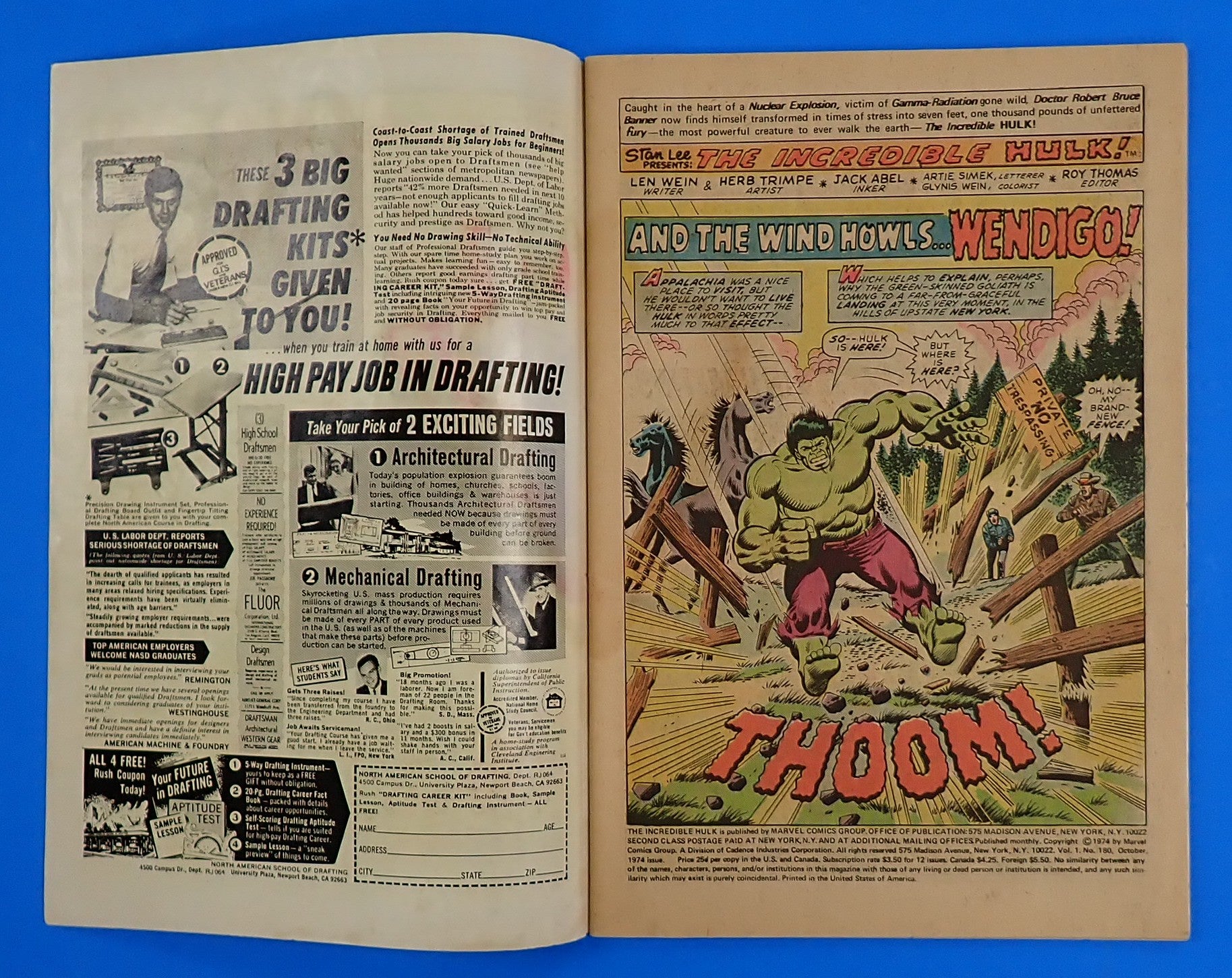 Hulk #180 (1974) - GD/VG (3.0) - 1st Cameo Wolverine