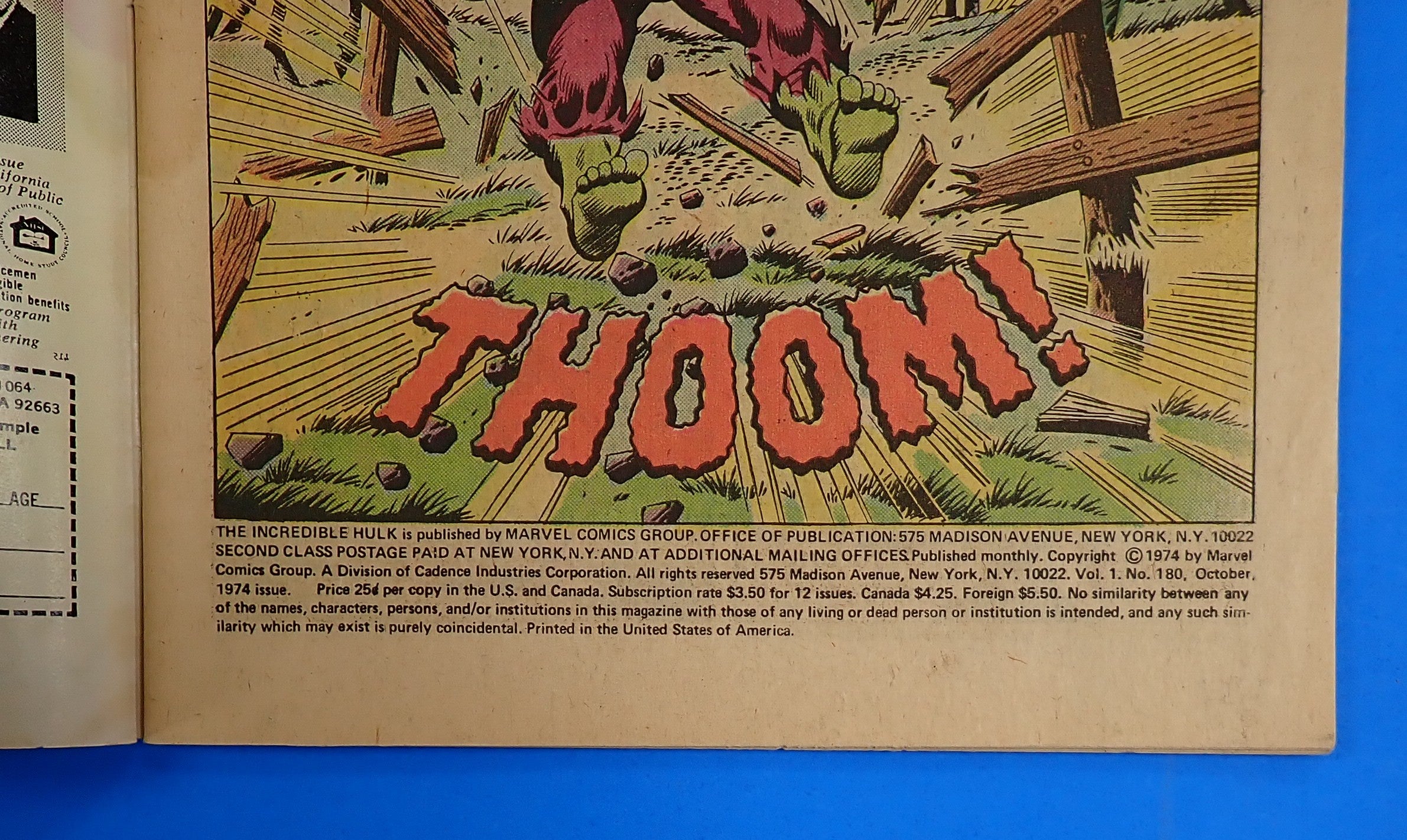 Hulk #180 (1974) - GD/VG (3.0) - 1st Cameo Wolverine