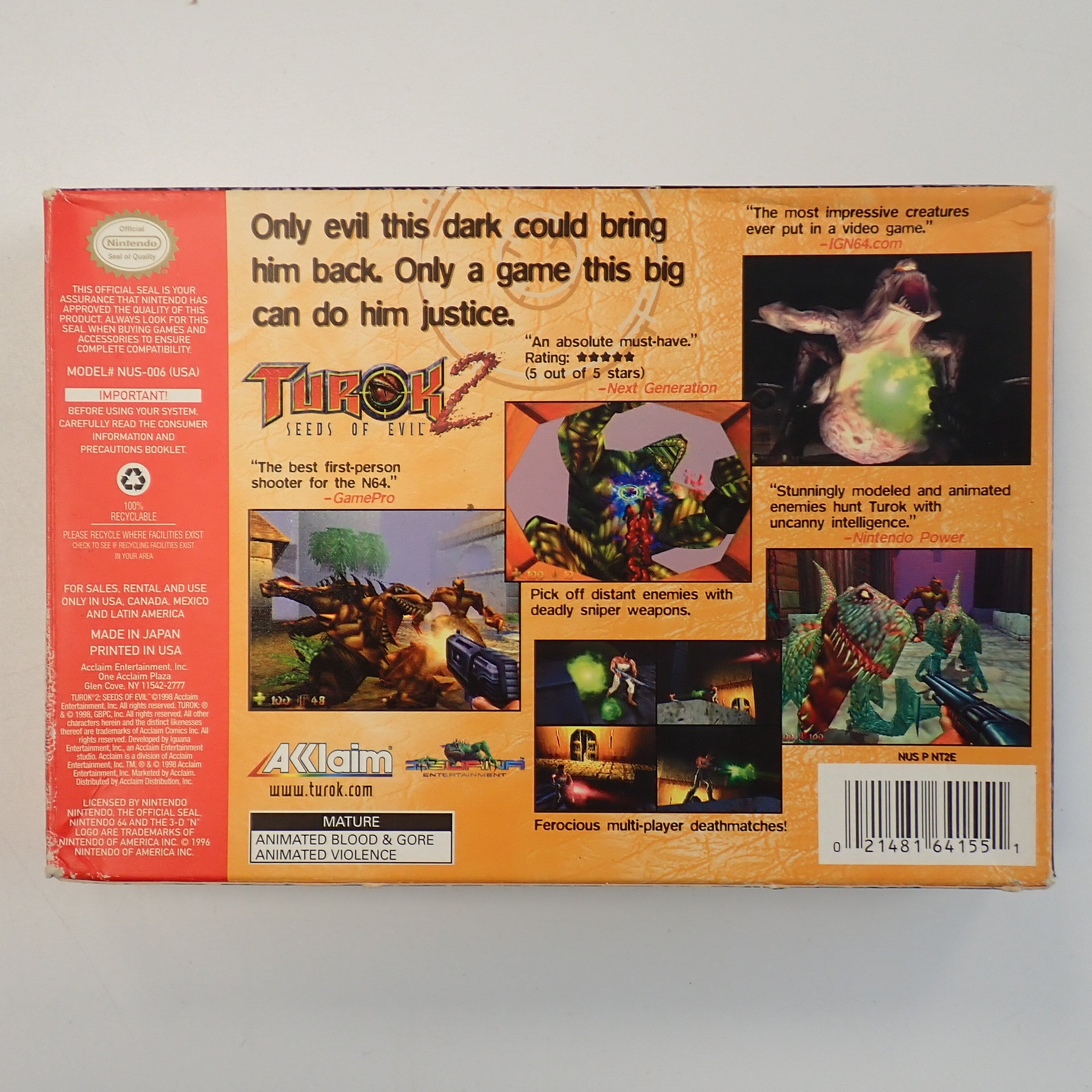 Turok 2: Seeds of Evil - N64