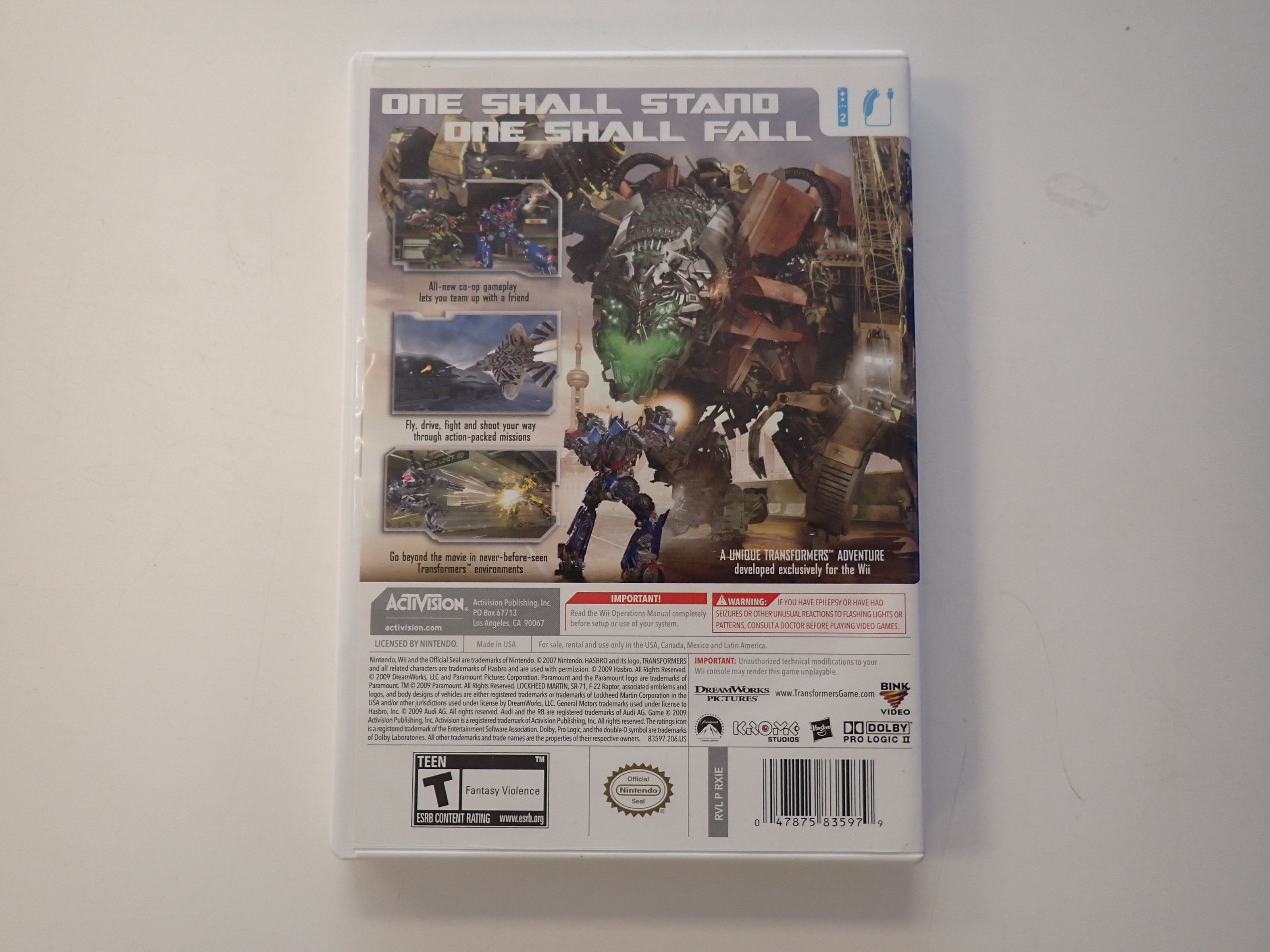 Transformers Revenge of the Fallen - Wii [Pre-Owned]