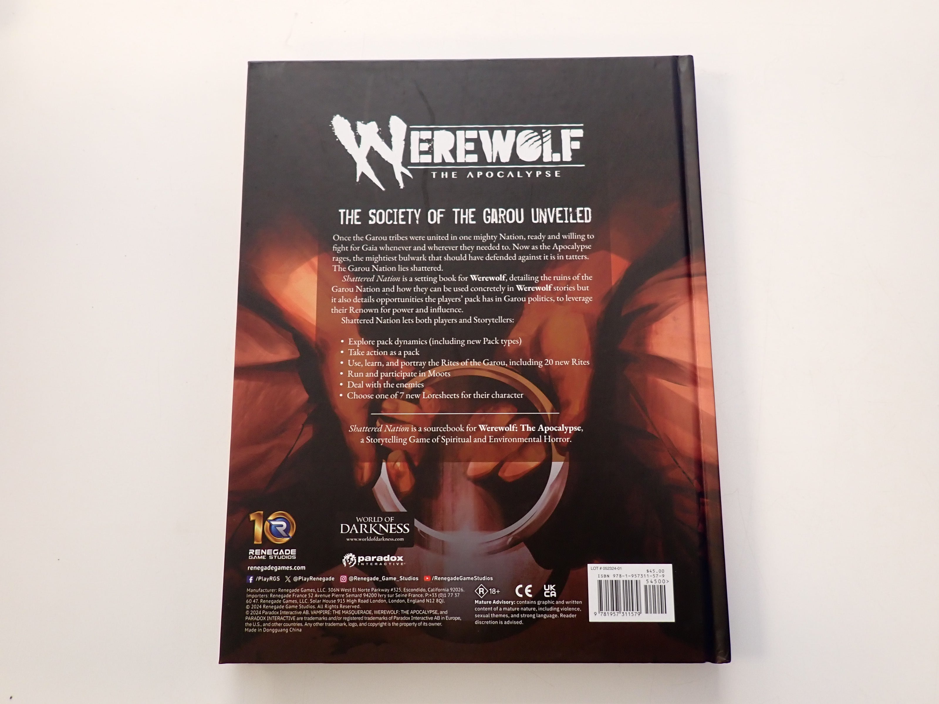 Shattered Nation Werewolf the Apocalypse [Pre-Owned]