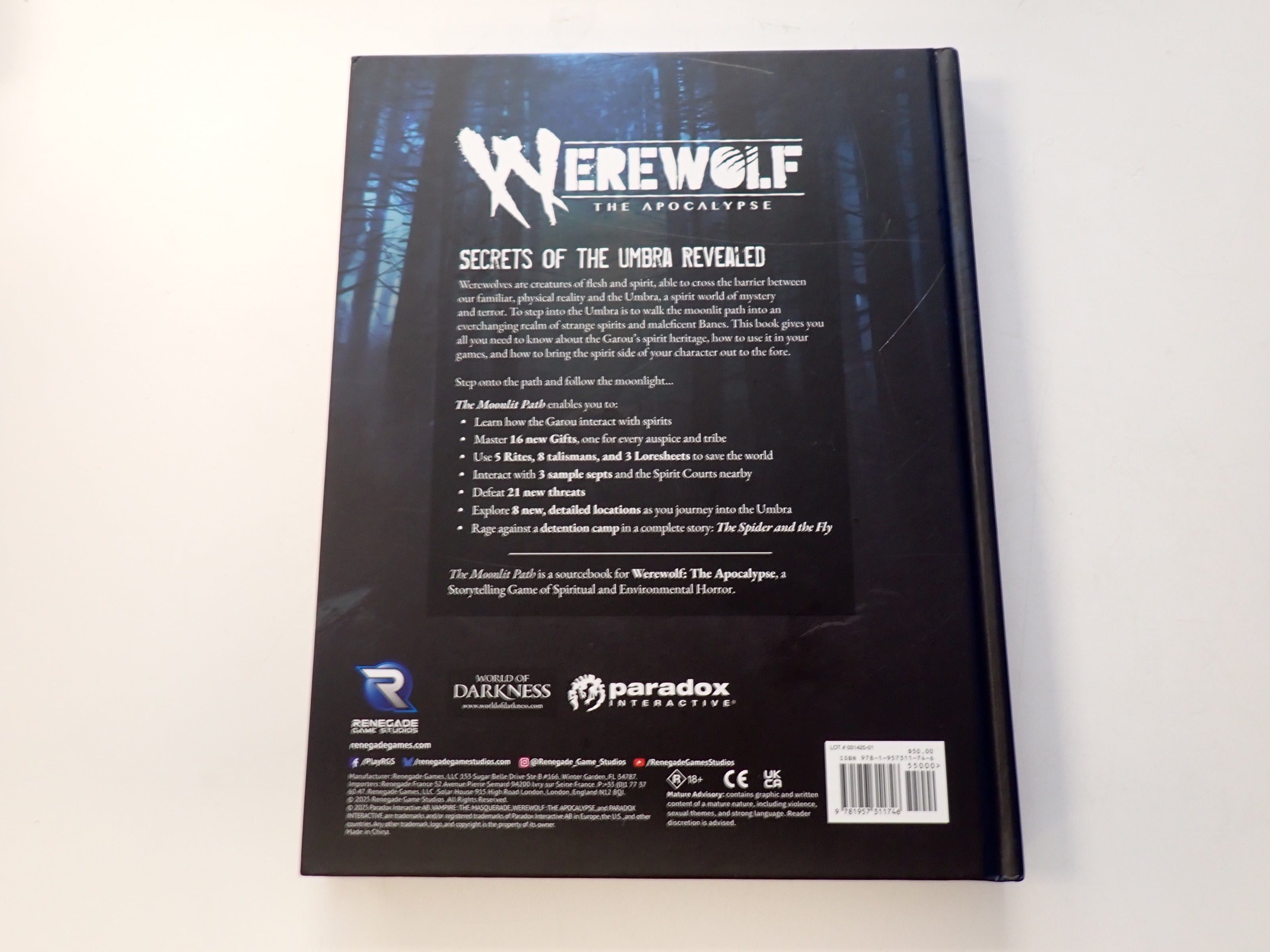 The Moonlit Path Werewolf the Apocalypse [Pre-Owned]