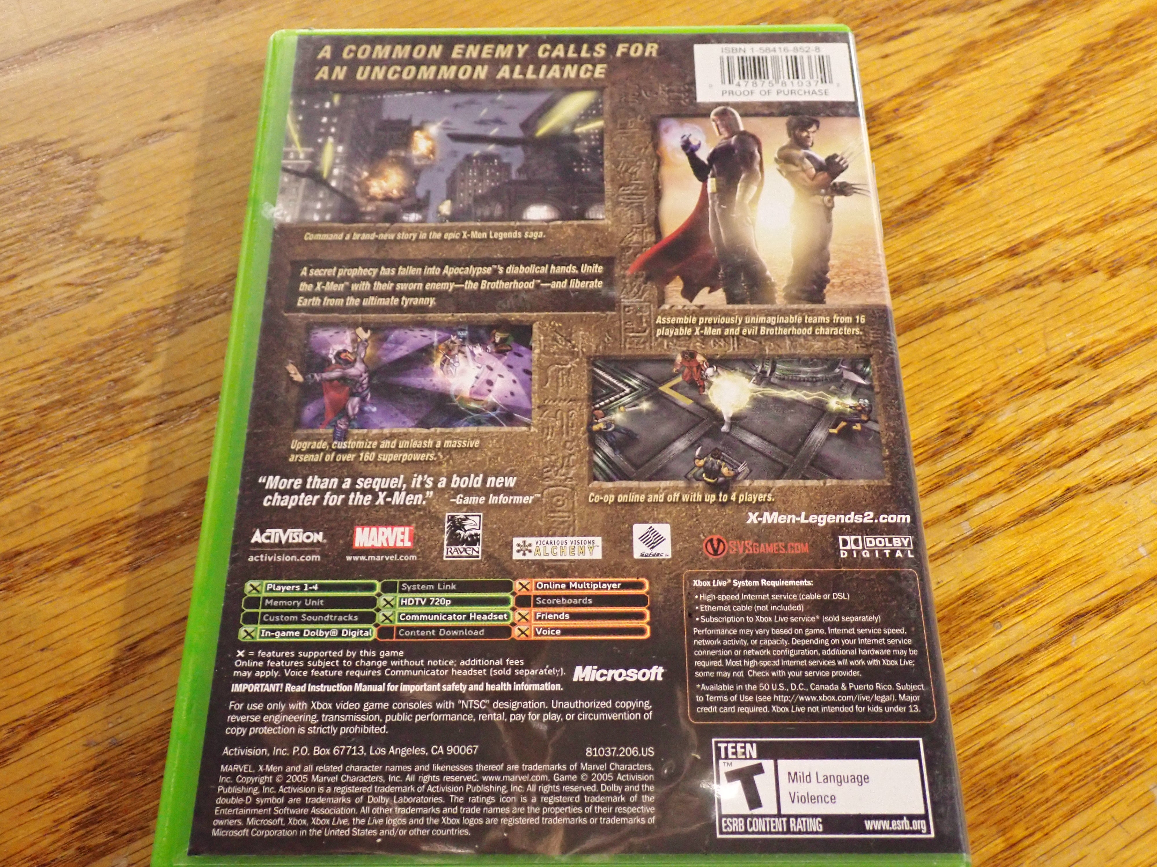 X-Men Legends II - Xbox