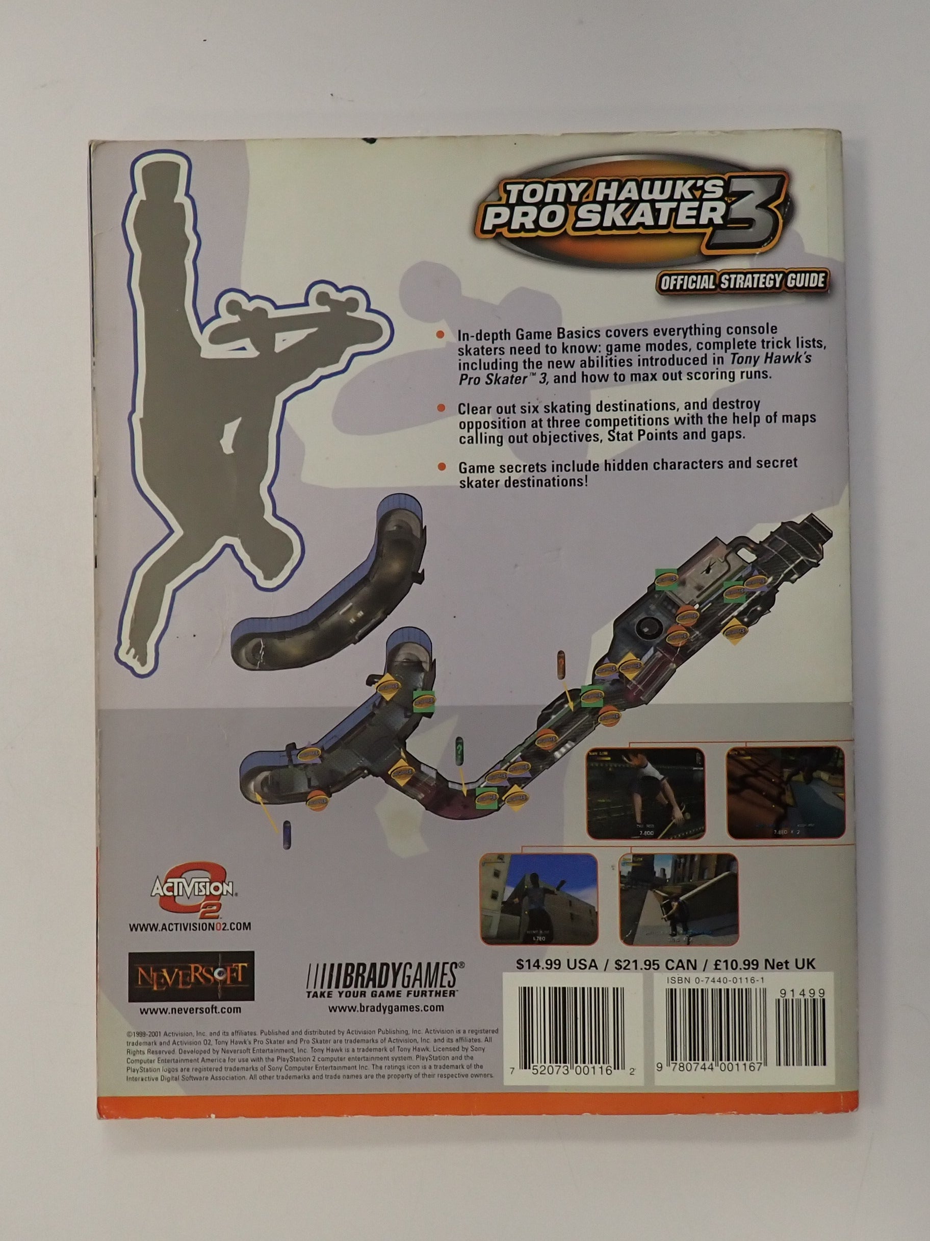 Tony Hawk's Pro Skater 3 - Official BradyGames Strategy Guide [Pre-Owned]