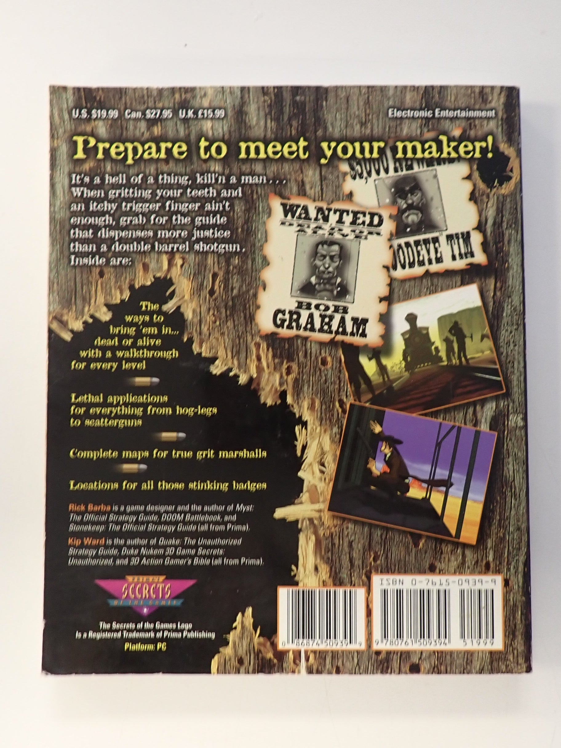 Outlaws - Official Strategy Guide Prima [Pre-Owned]