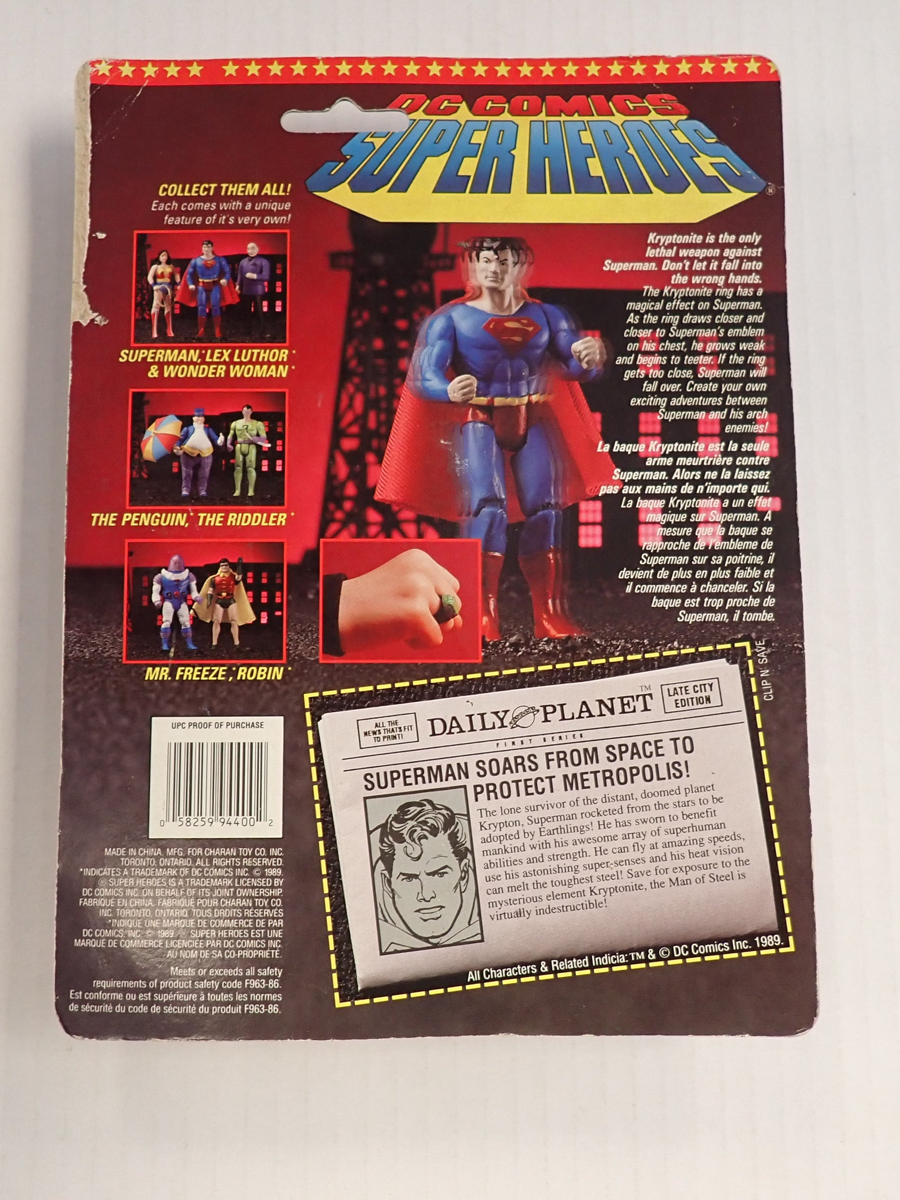 Superman Kryptonite Ring - DC Comics Super Heroes [Pre-Owned]