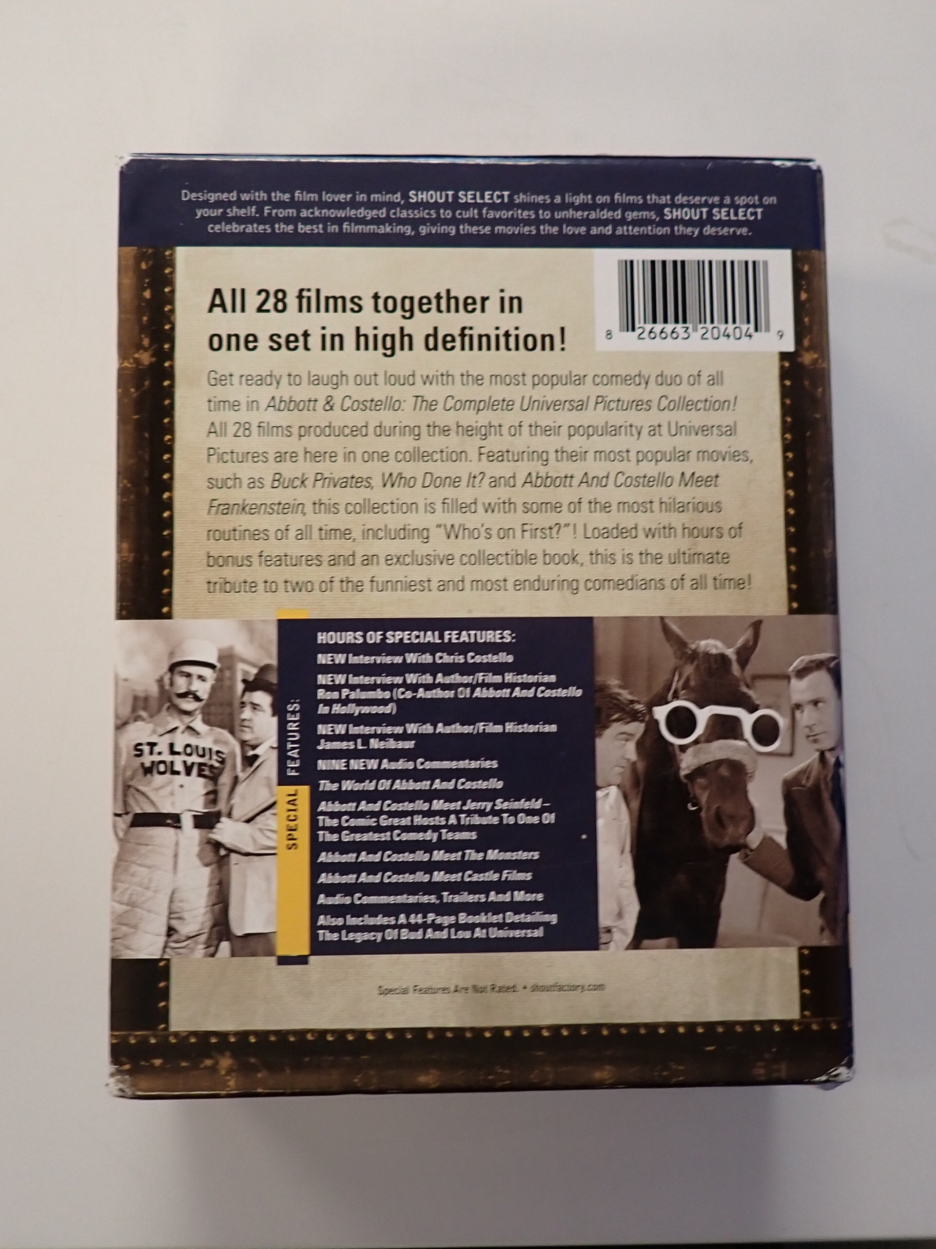 Abbott & Costello The Complete Universal Pictures Collection - Blu-Ray [Pre-Owned]