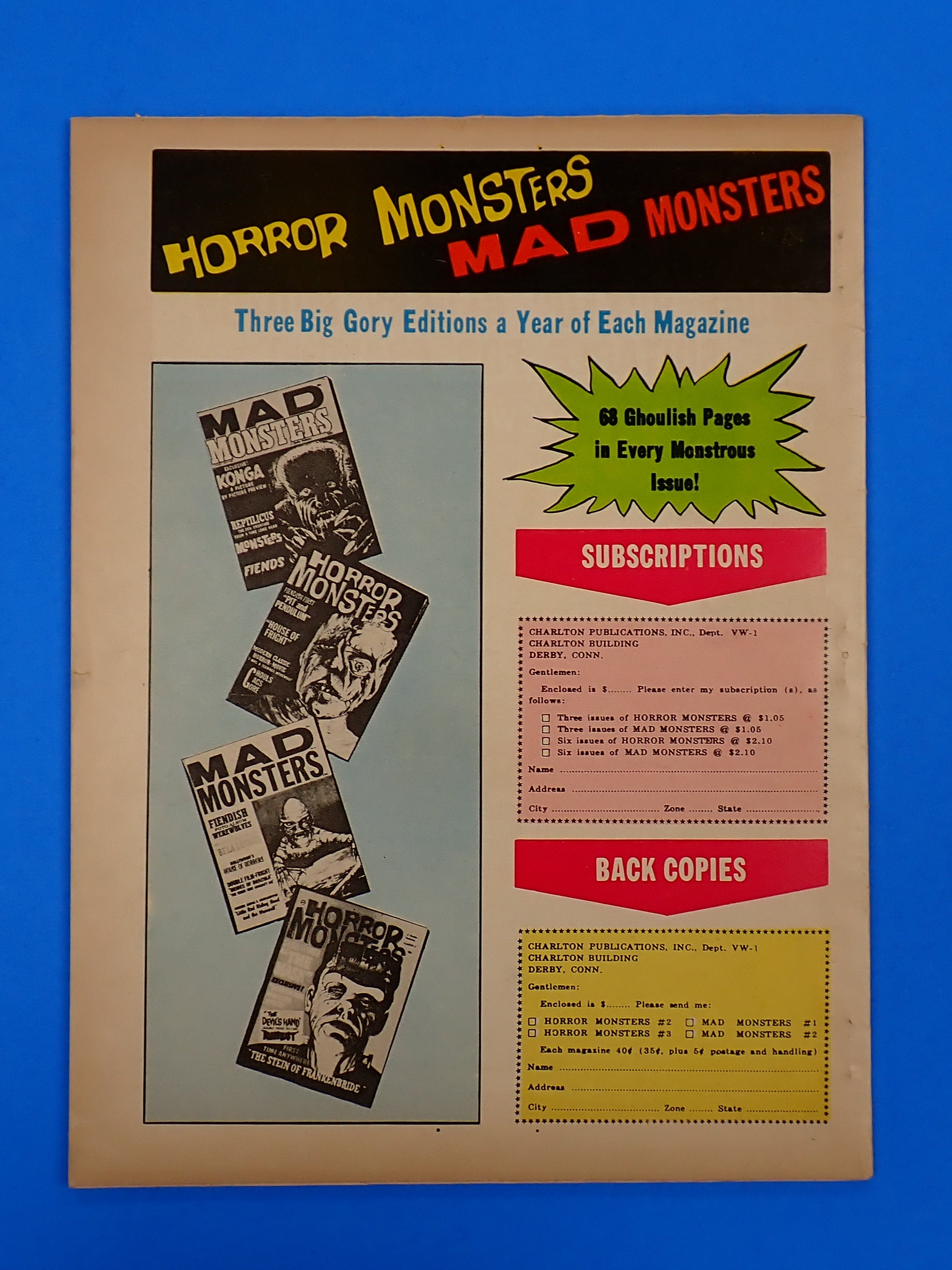 Werewolves and Vampires #1 (1962) - Collector's Edition