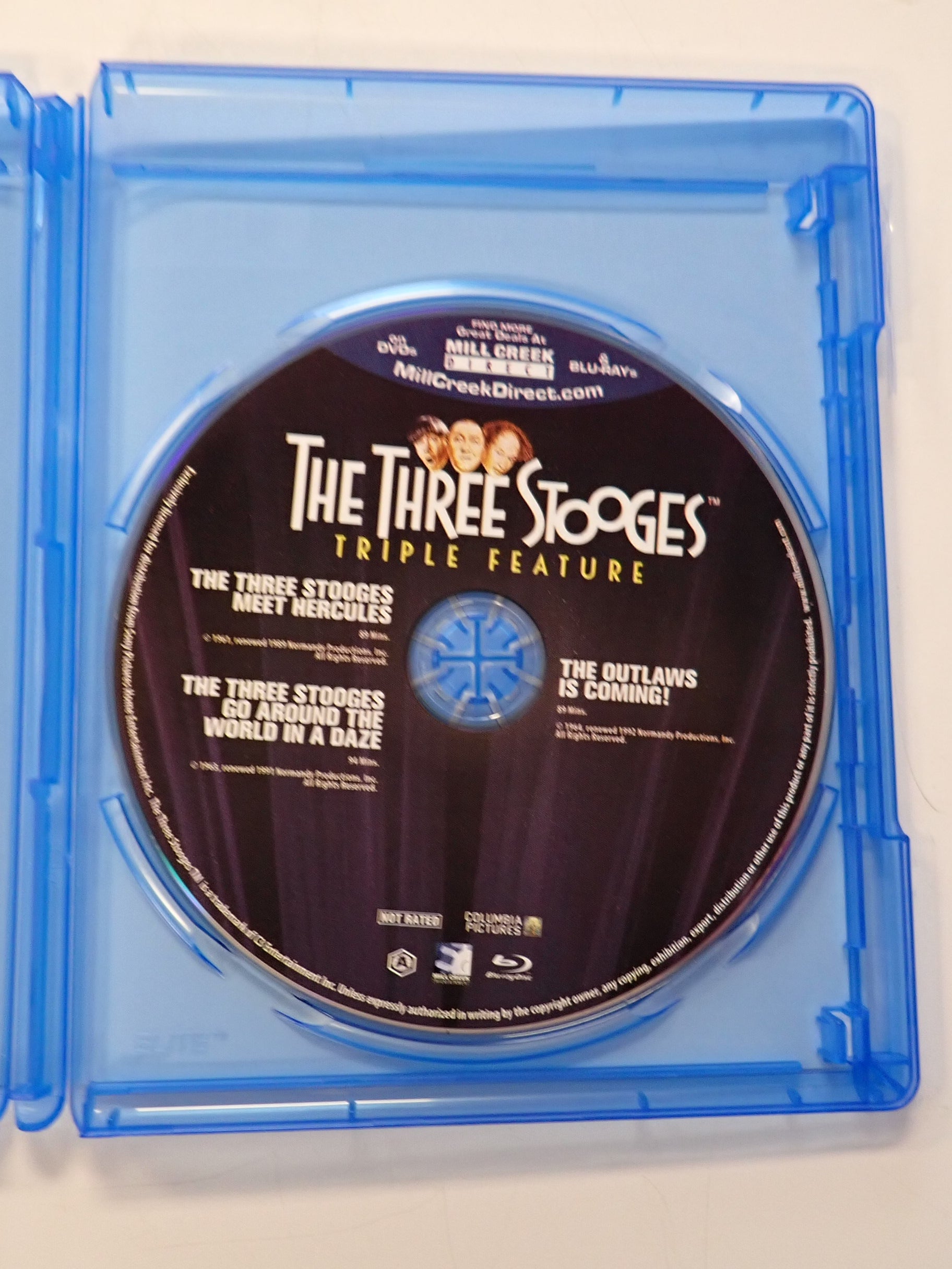 The Three Stooges Triple Feature - Blu-Ray [Pre-Owned]