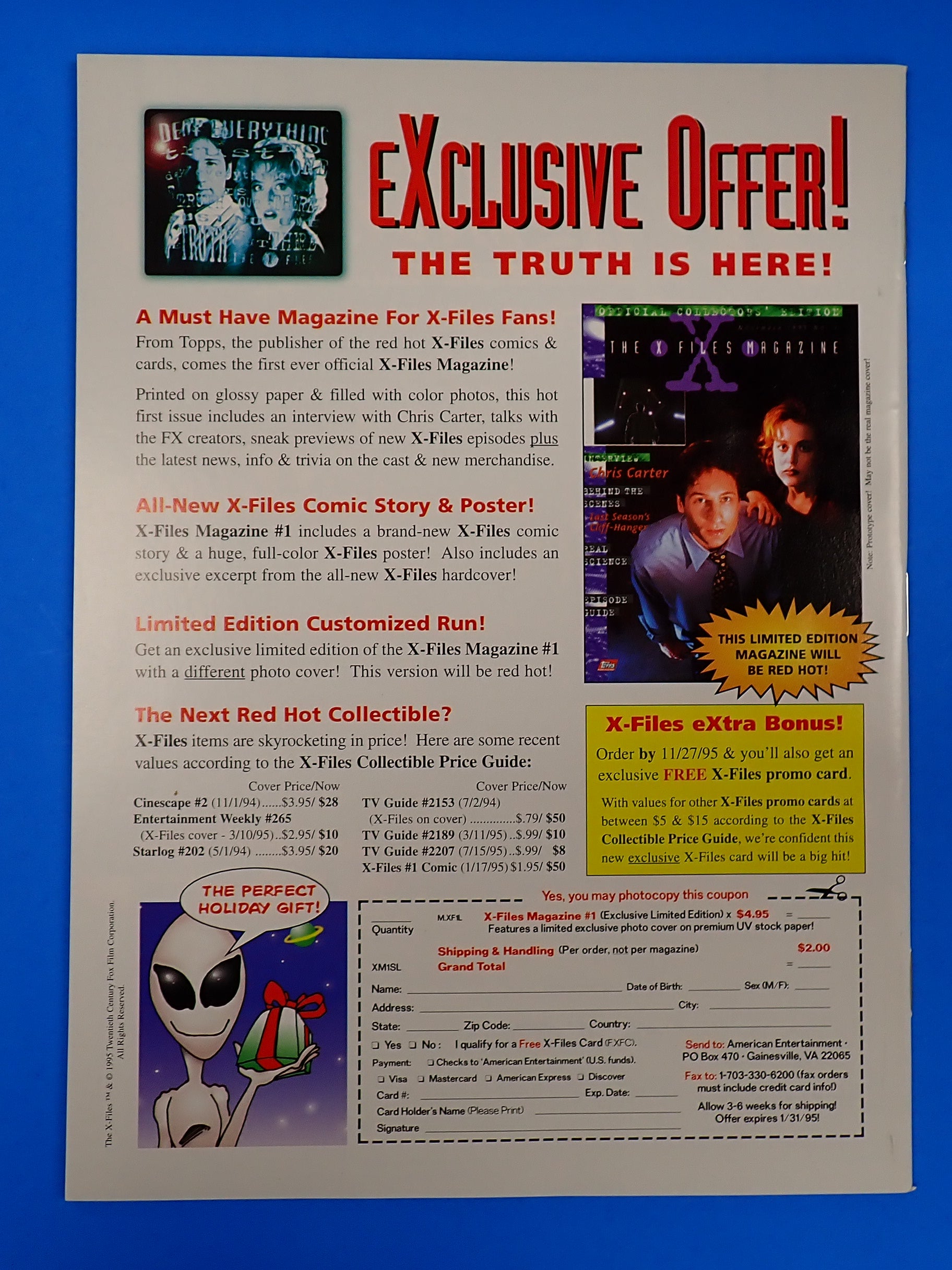 The X-Files & Other Eerie TV #1 (1995) - Inside the X-Files