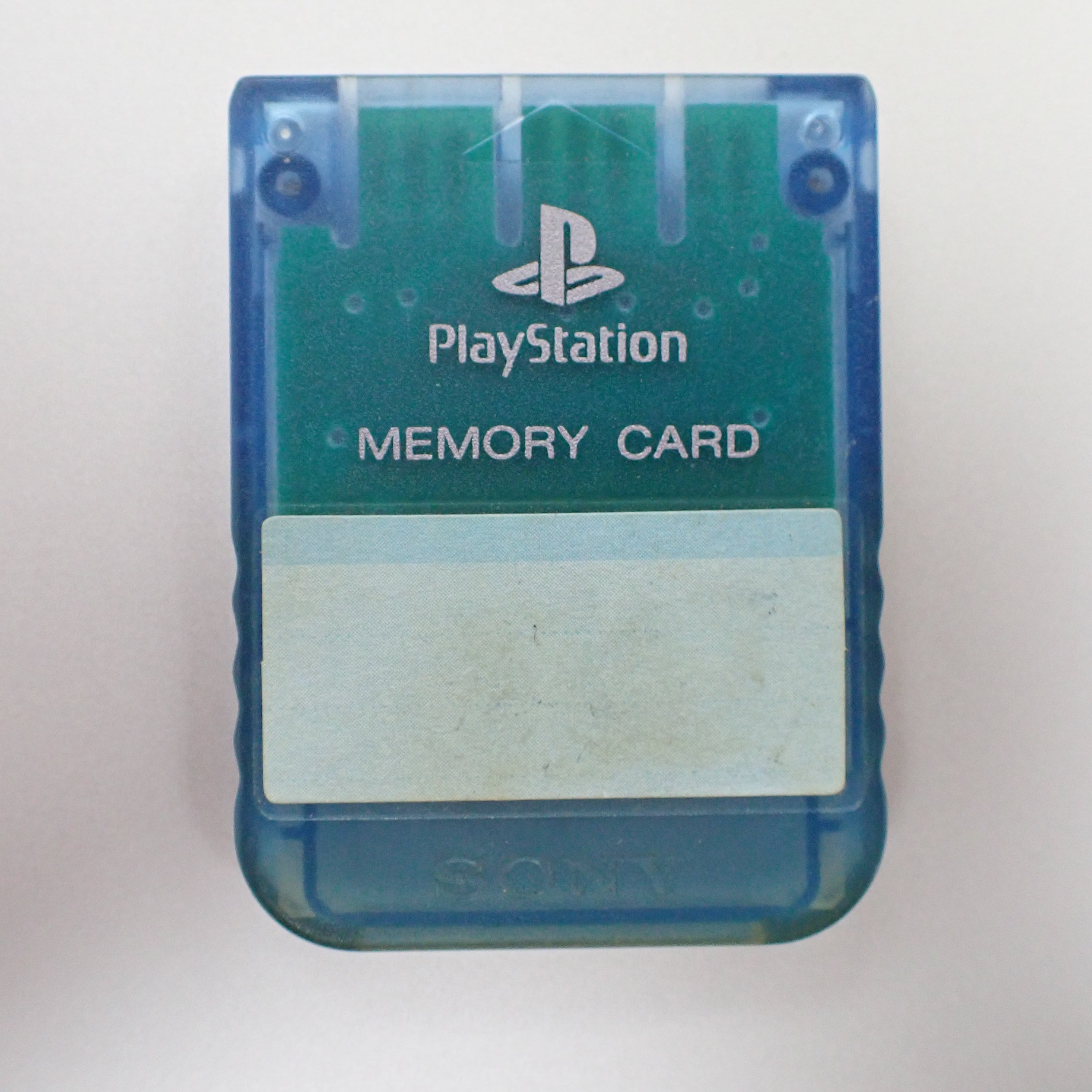 Playstation Memory Card (Clear Blue)