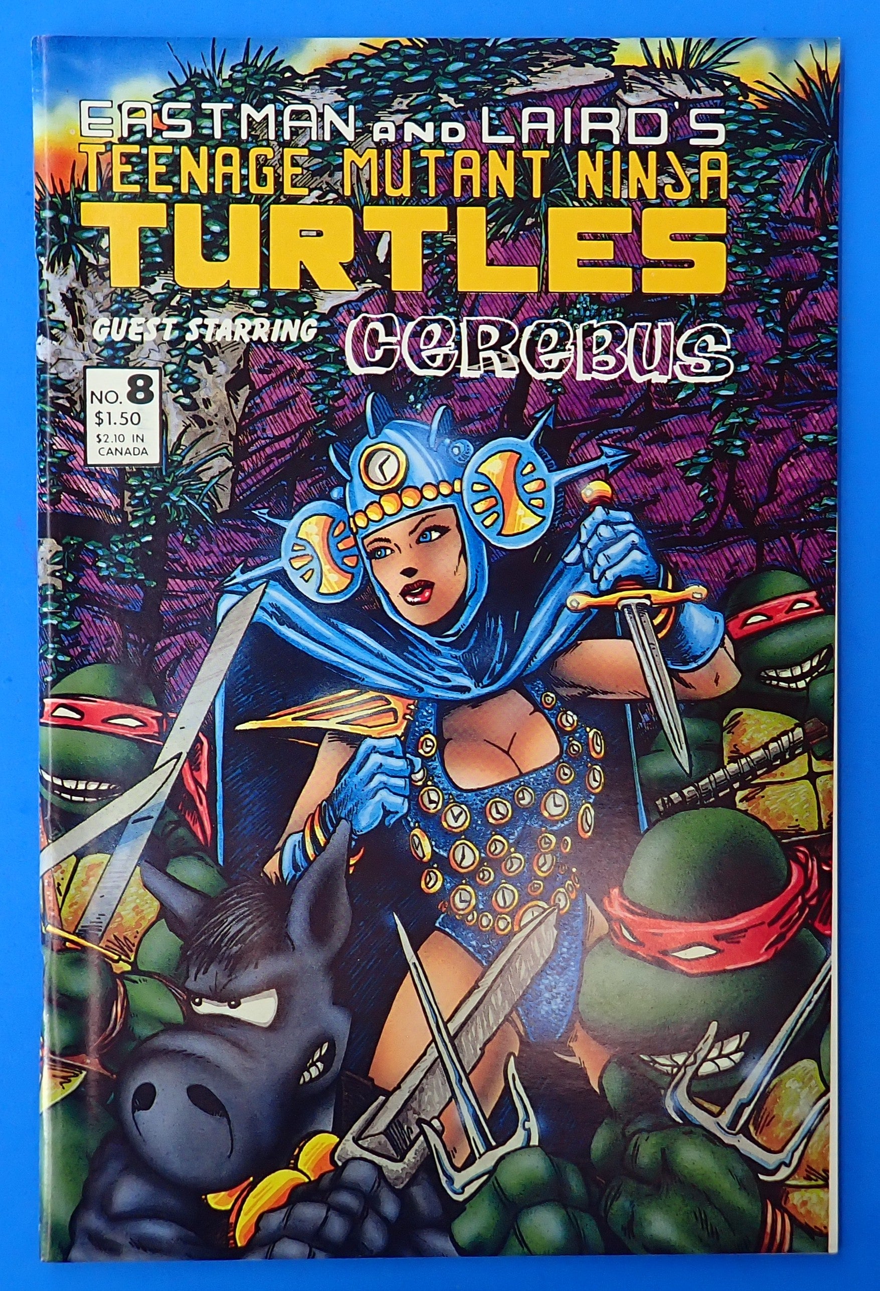 Teenage Mutant Ninja Turtles #8 (1986) - FN/VF (7.0) - Cerebus Crossover App.