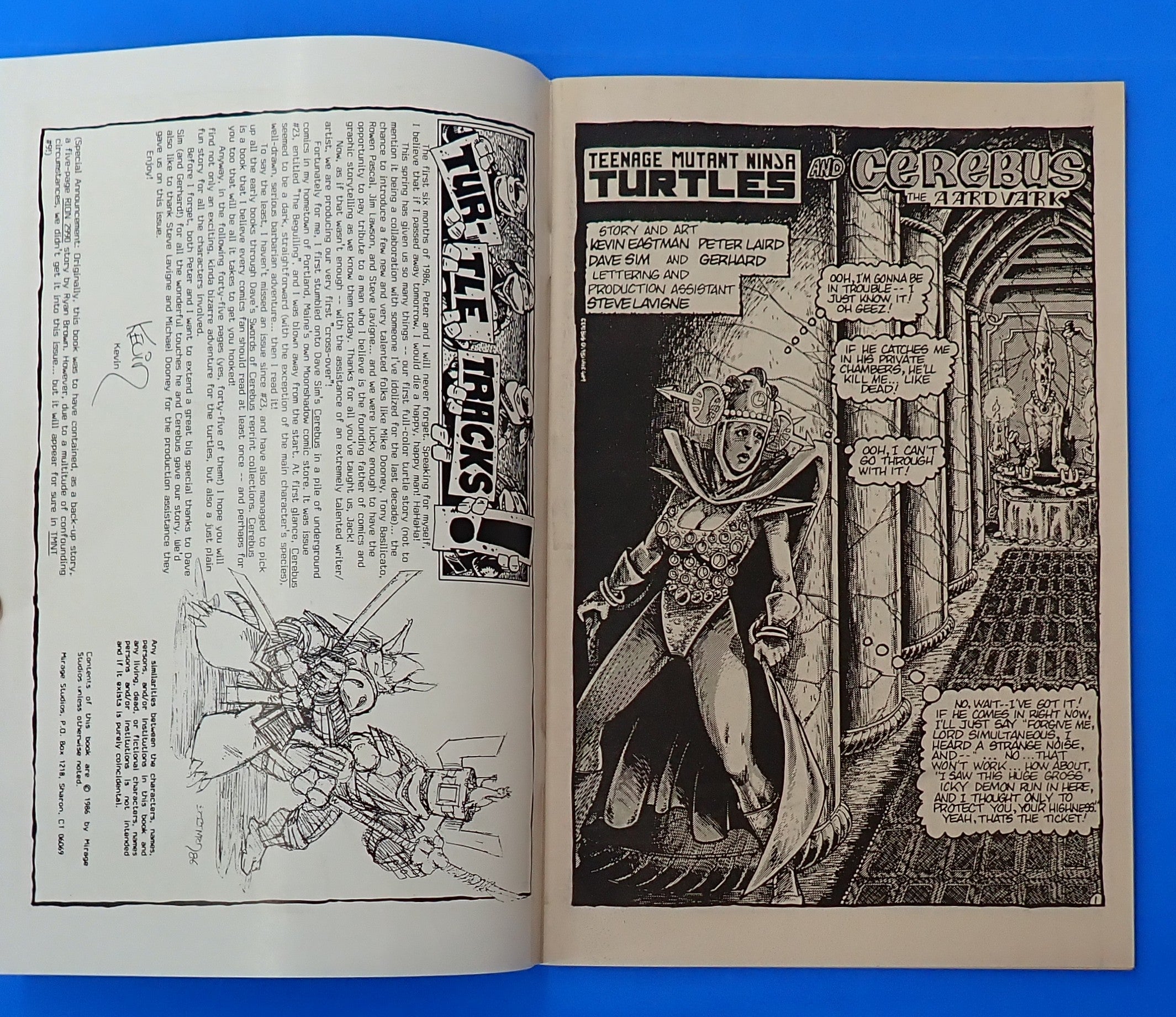 Teenage Mutant Ninja Turtles #8 (1986) - FN/VF (7.0) - Cerebus Crossover App.