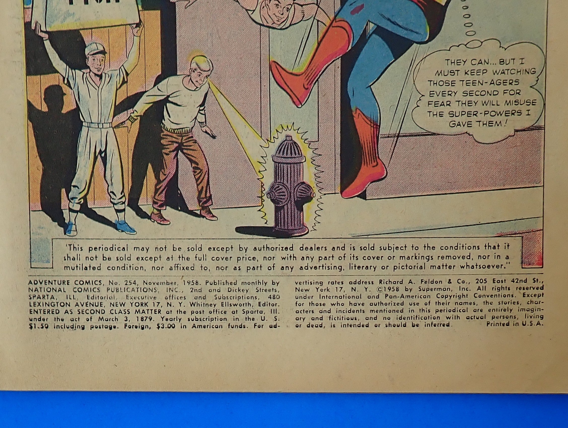 Adventure Comics #254 (1958) - FR (1.0) - Golden Age Issue