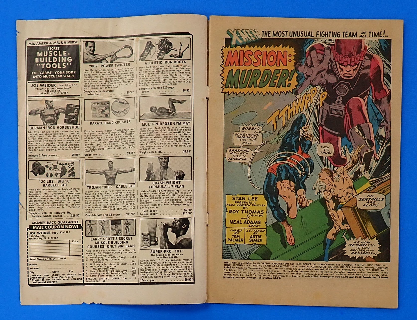 X-Men #58 (1969) - GD- (1.8) - 1st App. Havok in Costume