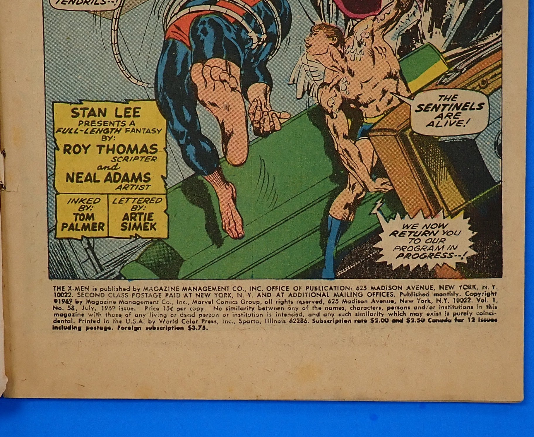 X-Men #58 (1969) - GD- (1.8) - 1st App. Havok in Costume