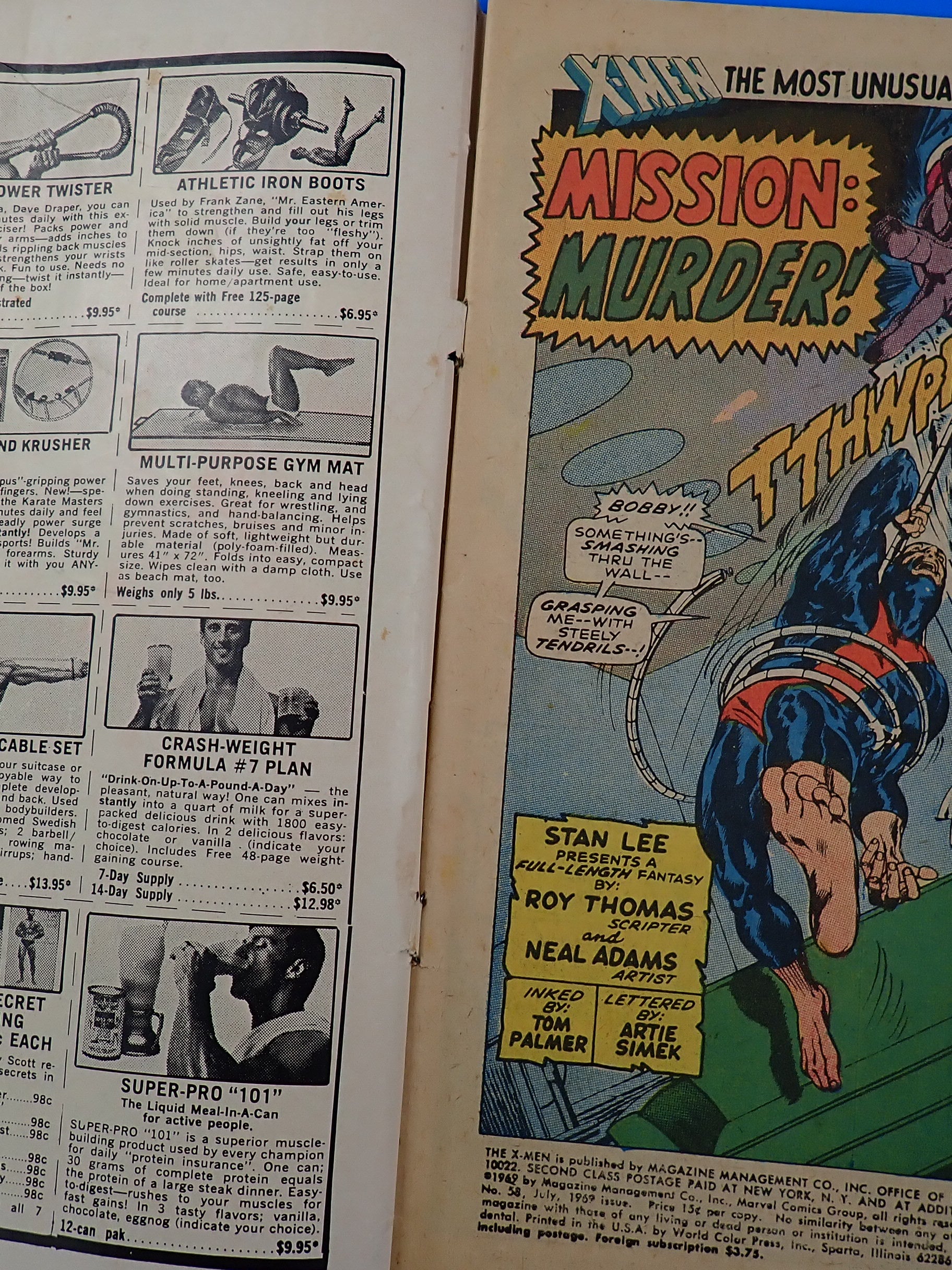 X-Men #58 (1969) - GD- (1.8) - 1st App. Havok in Costume