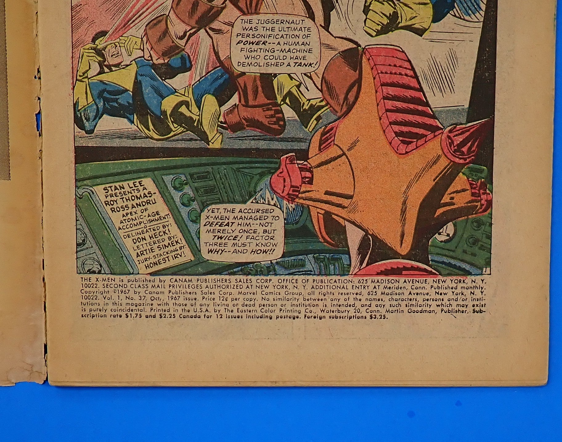 X-Men #37 (1967) - GD+ (2.5) - Silver Age Issue