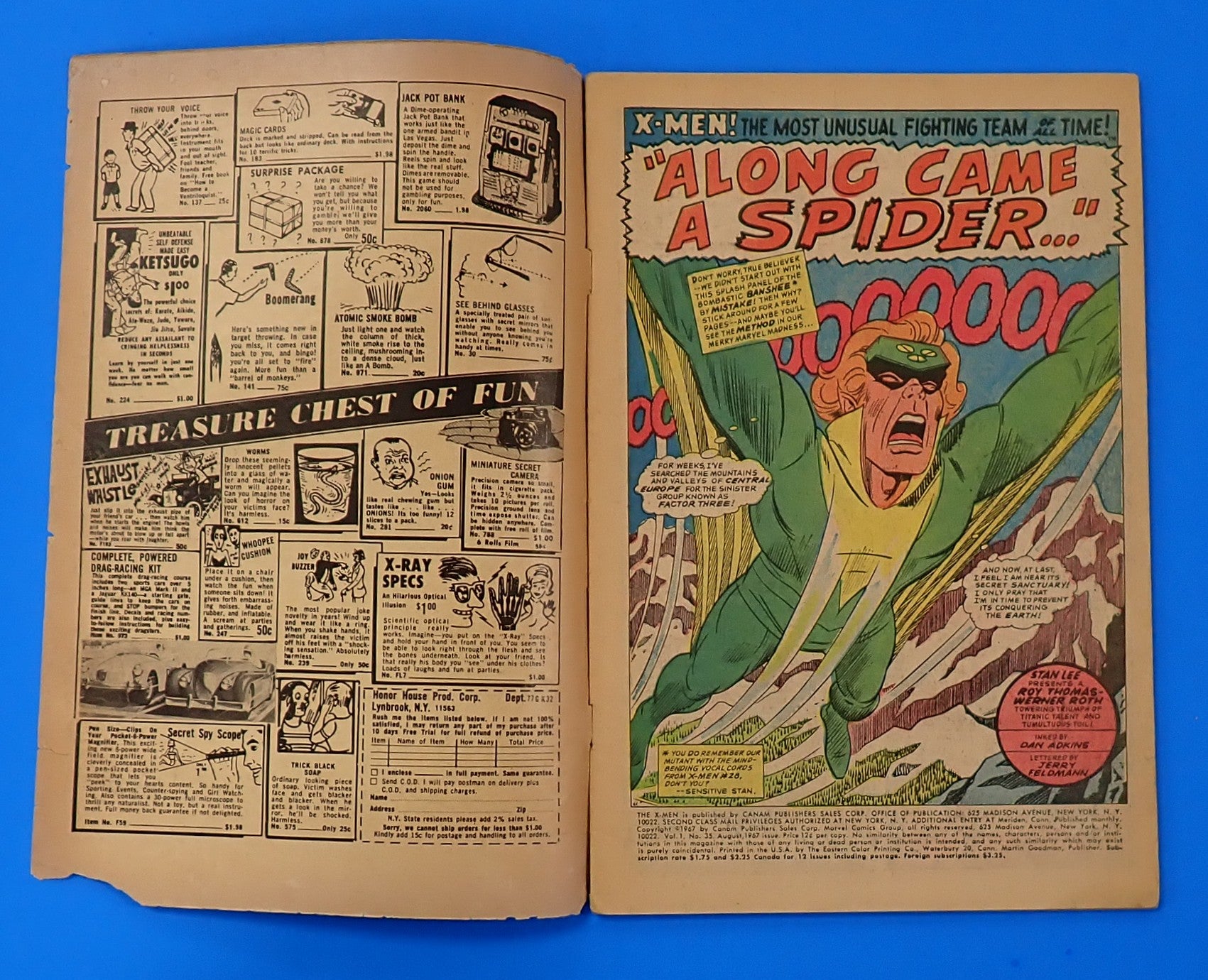 X-Men #35 (1967) - GD/GD- (1.8-2.0) - 1st App. of Changeling, Later Morph