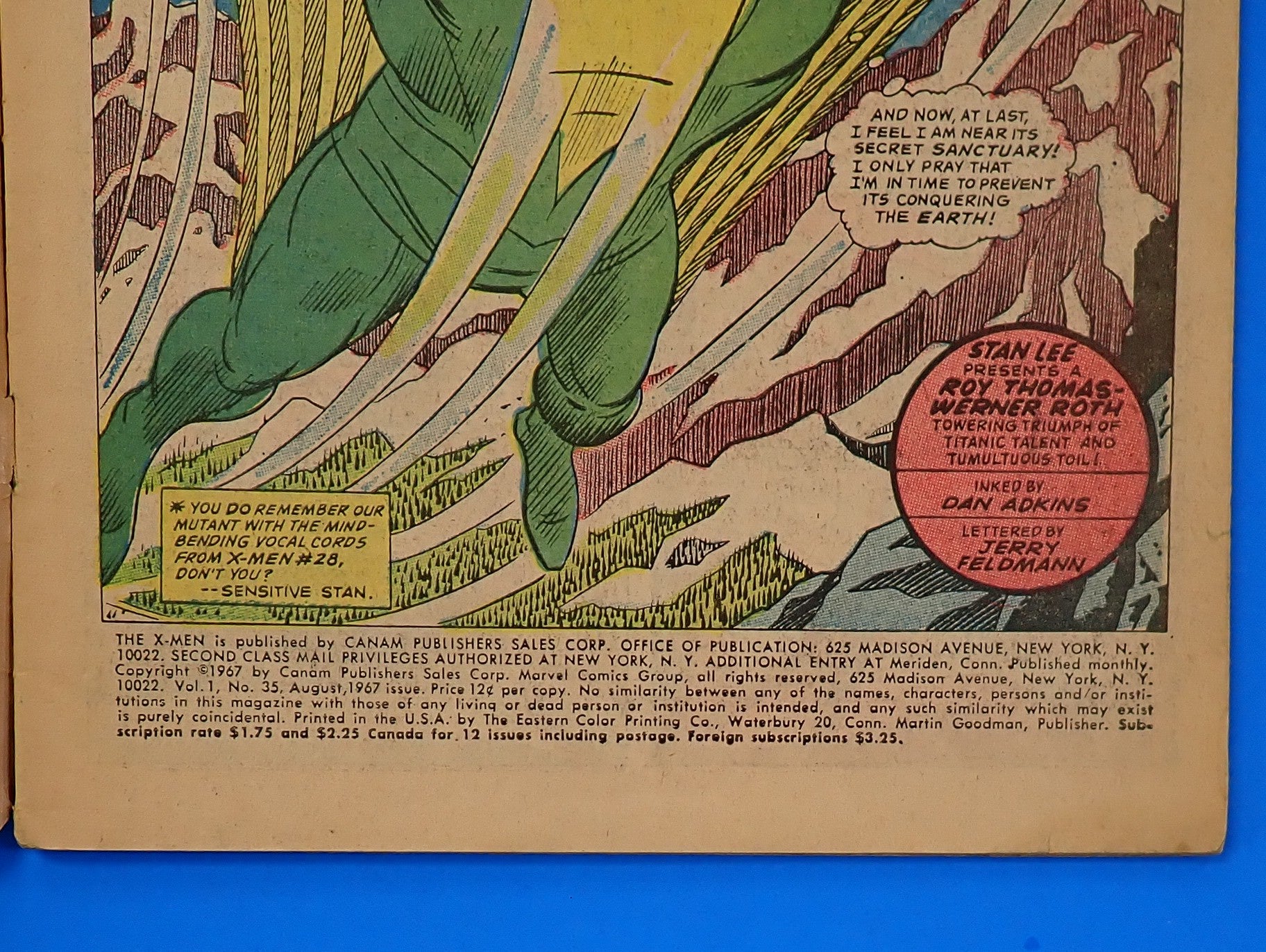 X-Men #35 (1967) - GD/GD- (1.8-2.0) - 1st App. of Changeling, Later Morph